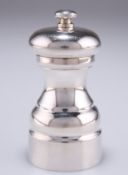 AN ELIZABETH II SILVER PEPPER GRINDER