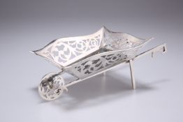 AN EDWARDIAN SILVER NOVELTY SWEETMEAT BASKET