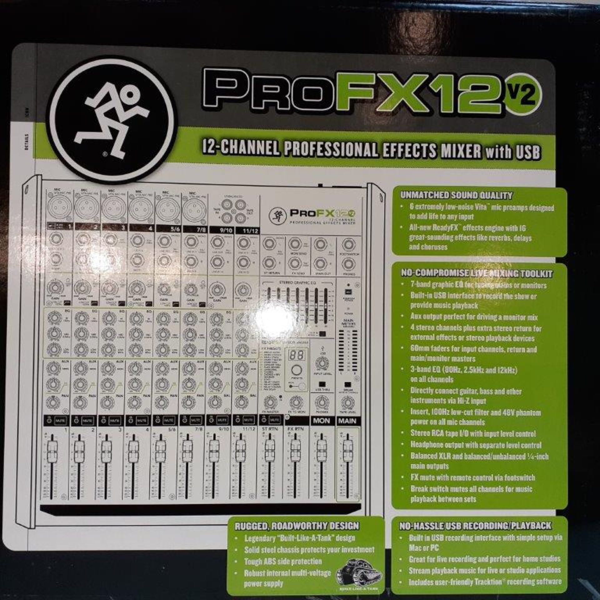 PRO FX12 12-Channel Pro-Effecs Mixer, w/USB - Image 2 of 3