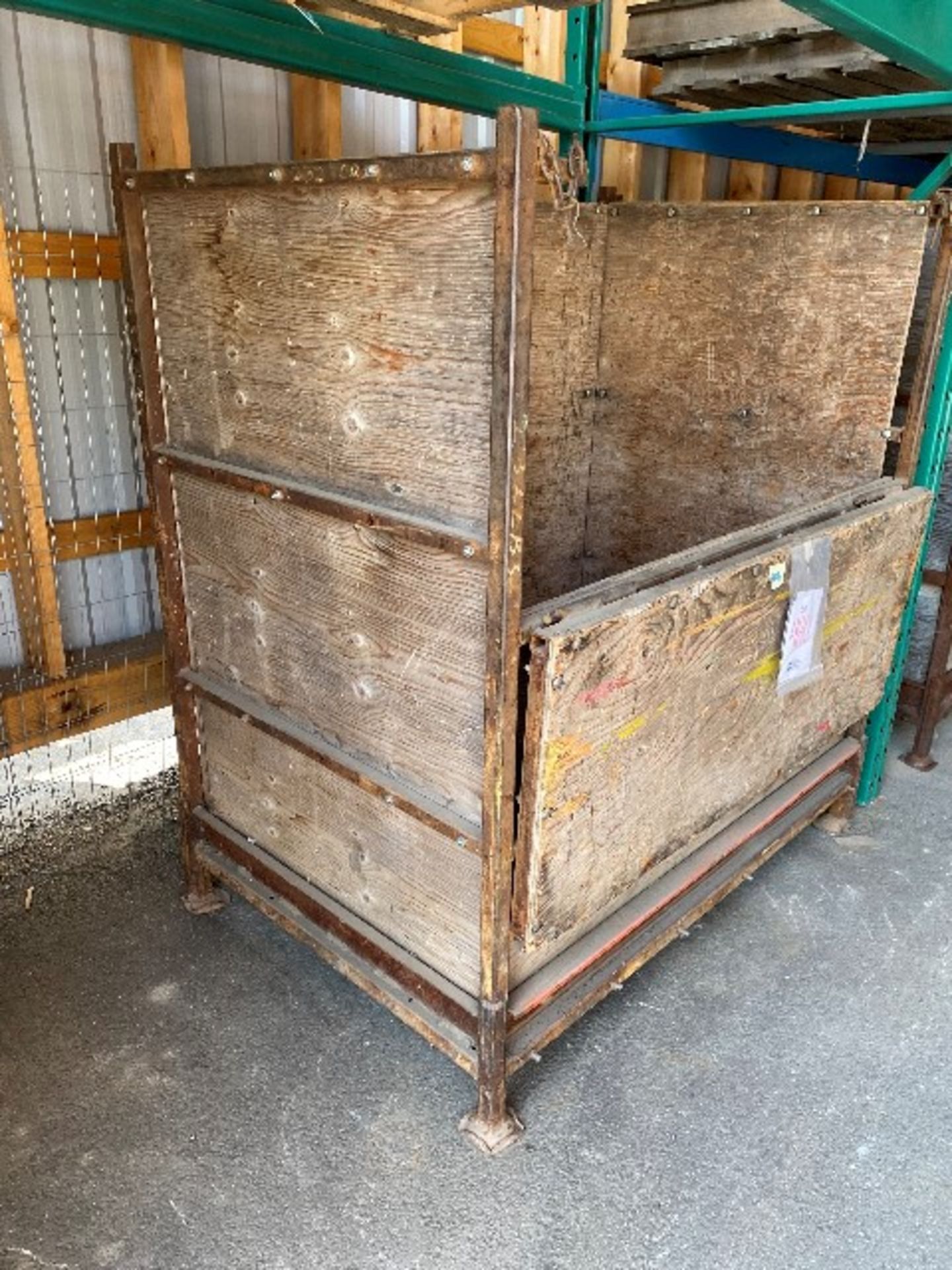 Metal/wood crate, 48” x 44” x 54” - Image 2 of 2