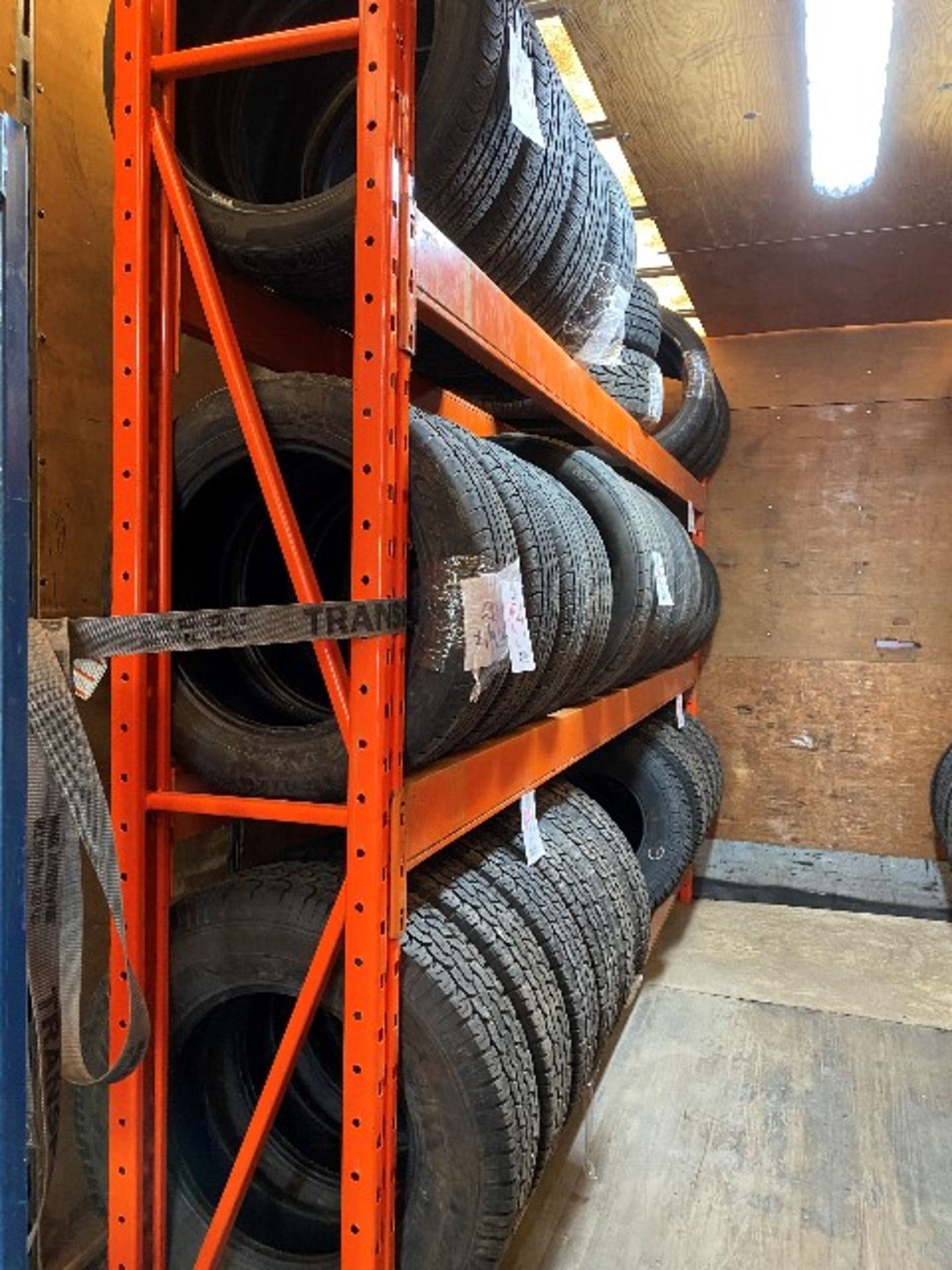 Commercial tire racking, 12ft x 8ft x 18”, 2 sections - Image 2 of 2