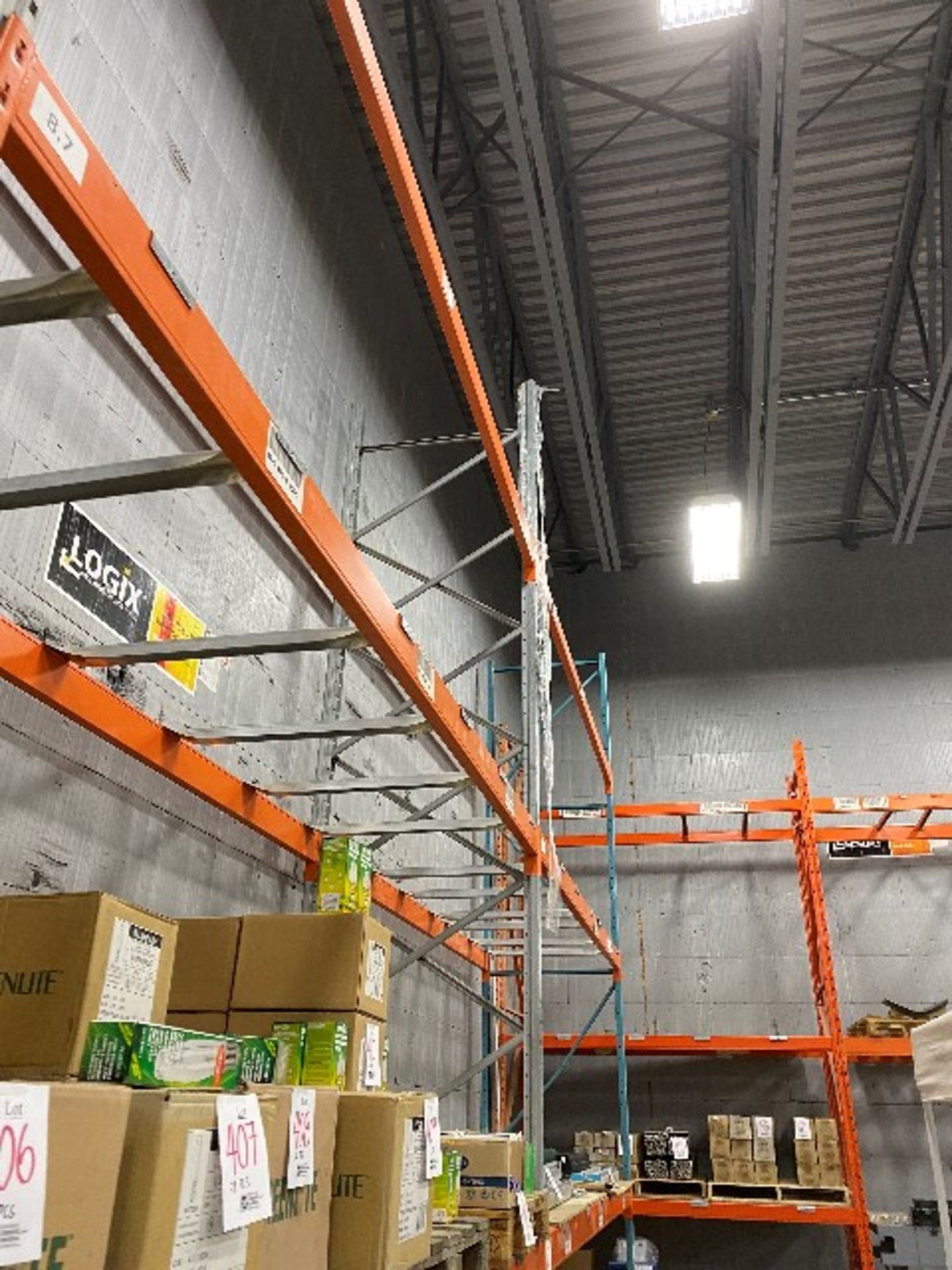 Ready racking, 16' x 42” w/24pcs-12' cross bars, 4 sections - Image 7 of 7