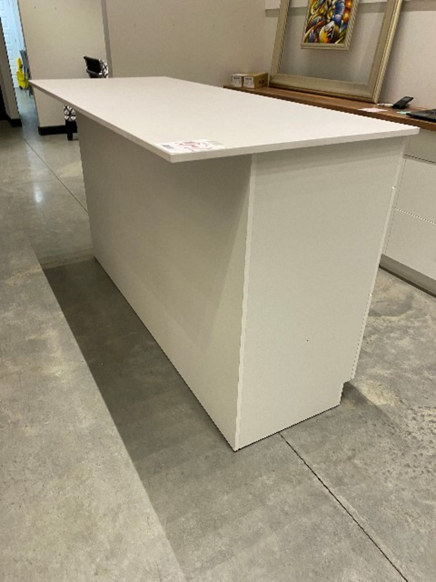 Kitchen bar island w/6-drawers, 73” 31” x 42”