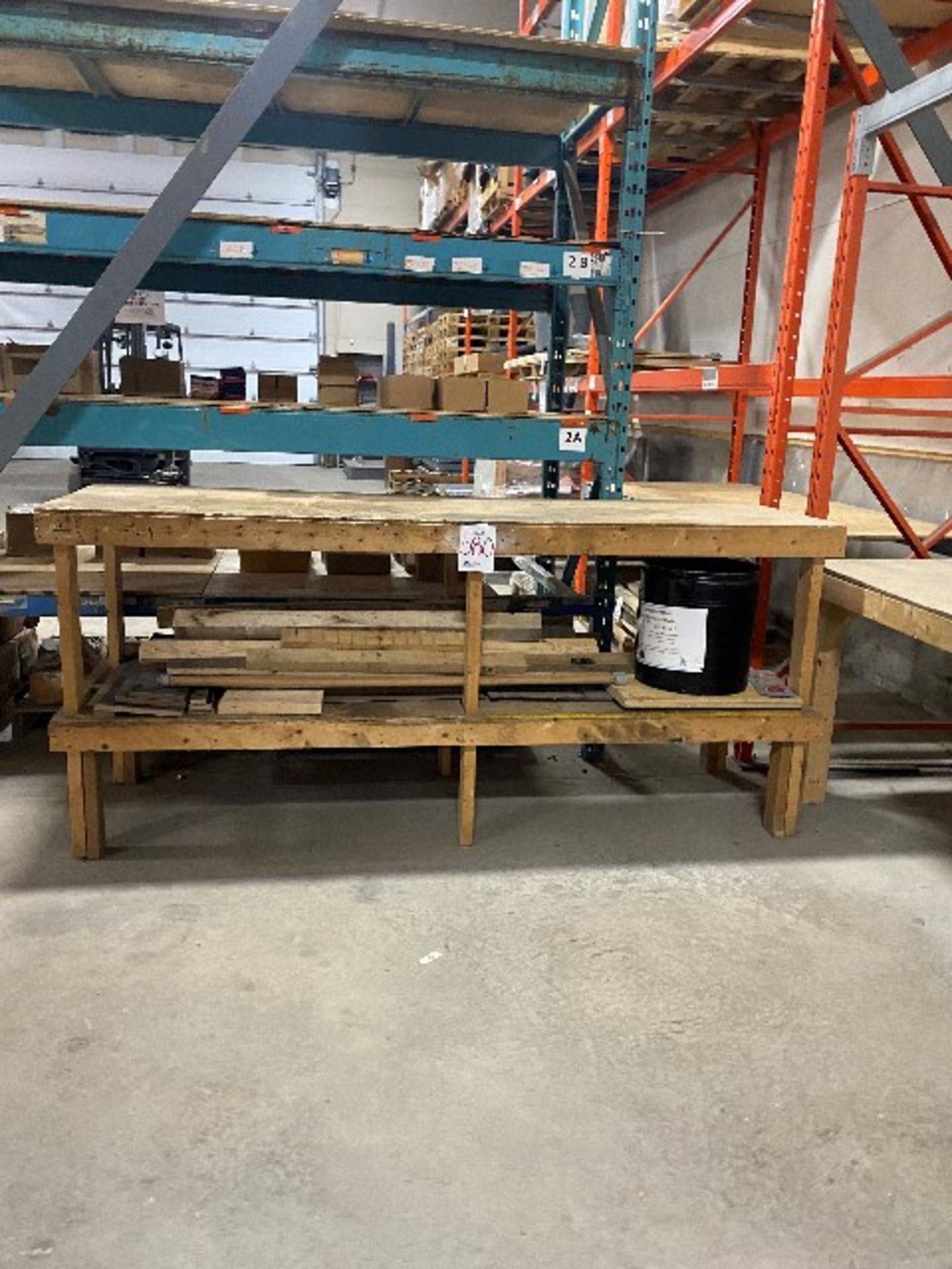 LOT, work tables, 2pcs - Image 2 of 2