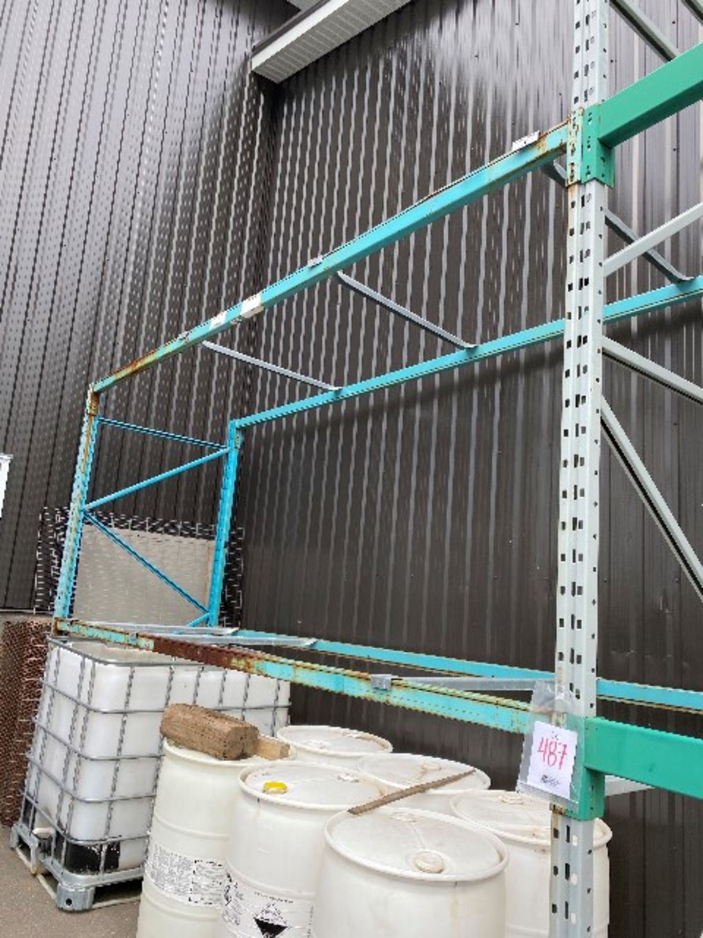 Industrial shelving, 3pcs uprights, 8pcs cross bars, 12pcs safety bars, 8' x 8' x 44”, 2 sections - Image 3 of 3
