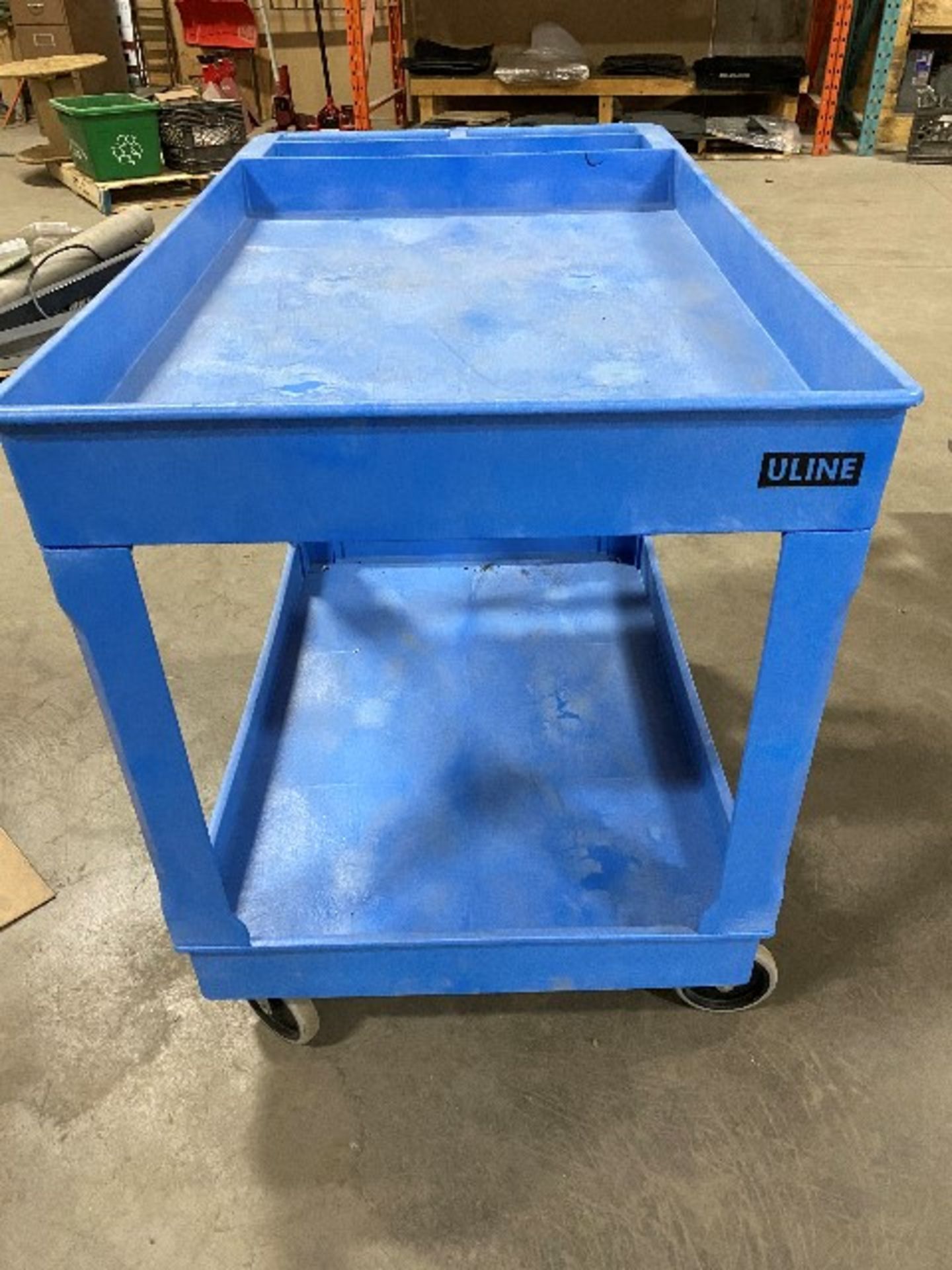 Uline mobile cart, blue - Image 3 of 3