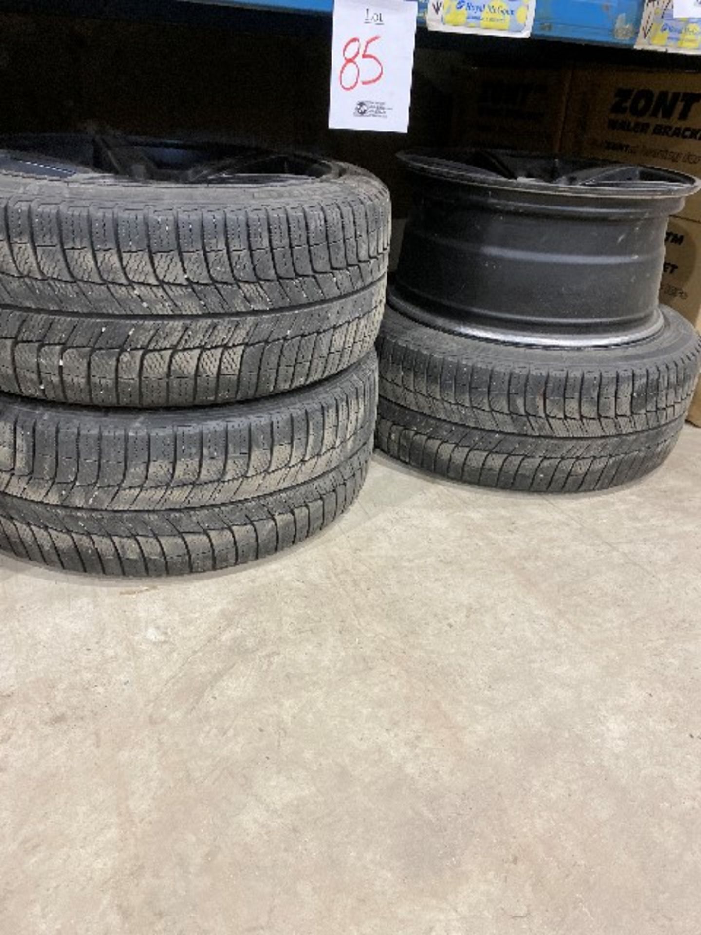LOT, 4pcs/19” Rims & 3pcs Michelin X-Ice tires 245/40R19