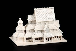 Modell einer Stabkirche