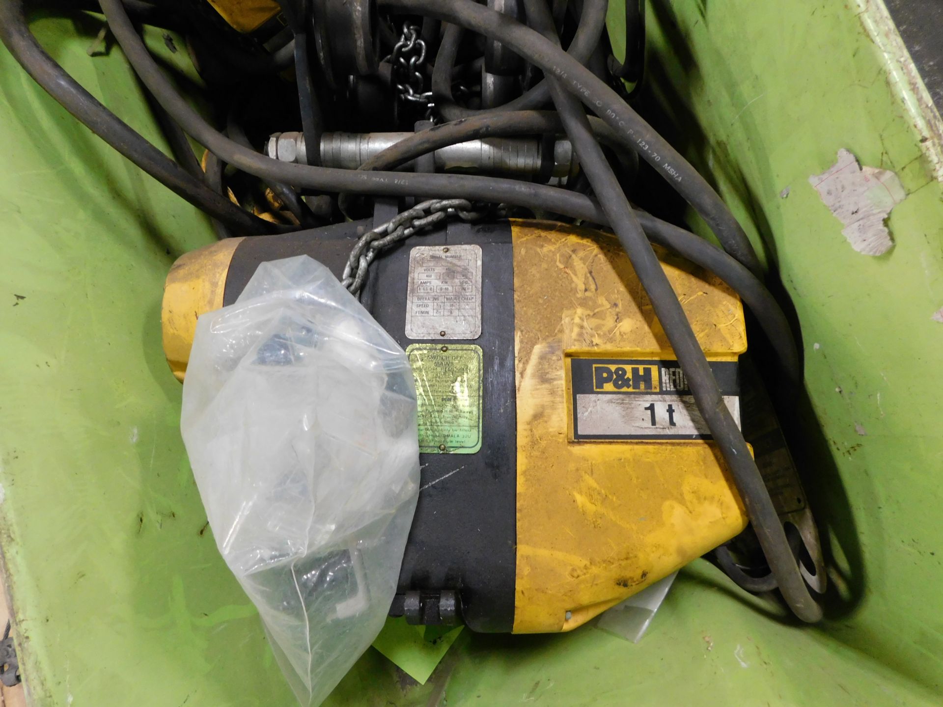 Miscellaneous Hoists, P&H 1 Ton, P&H 1/2 Ton - Image 2 of 4