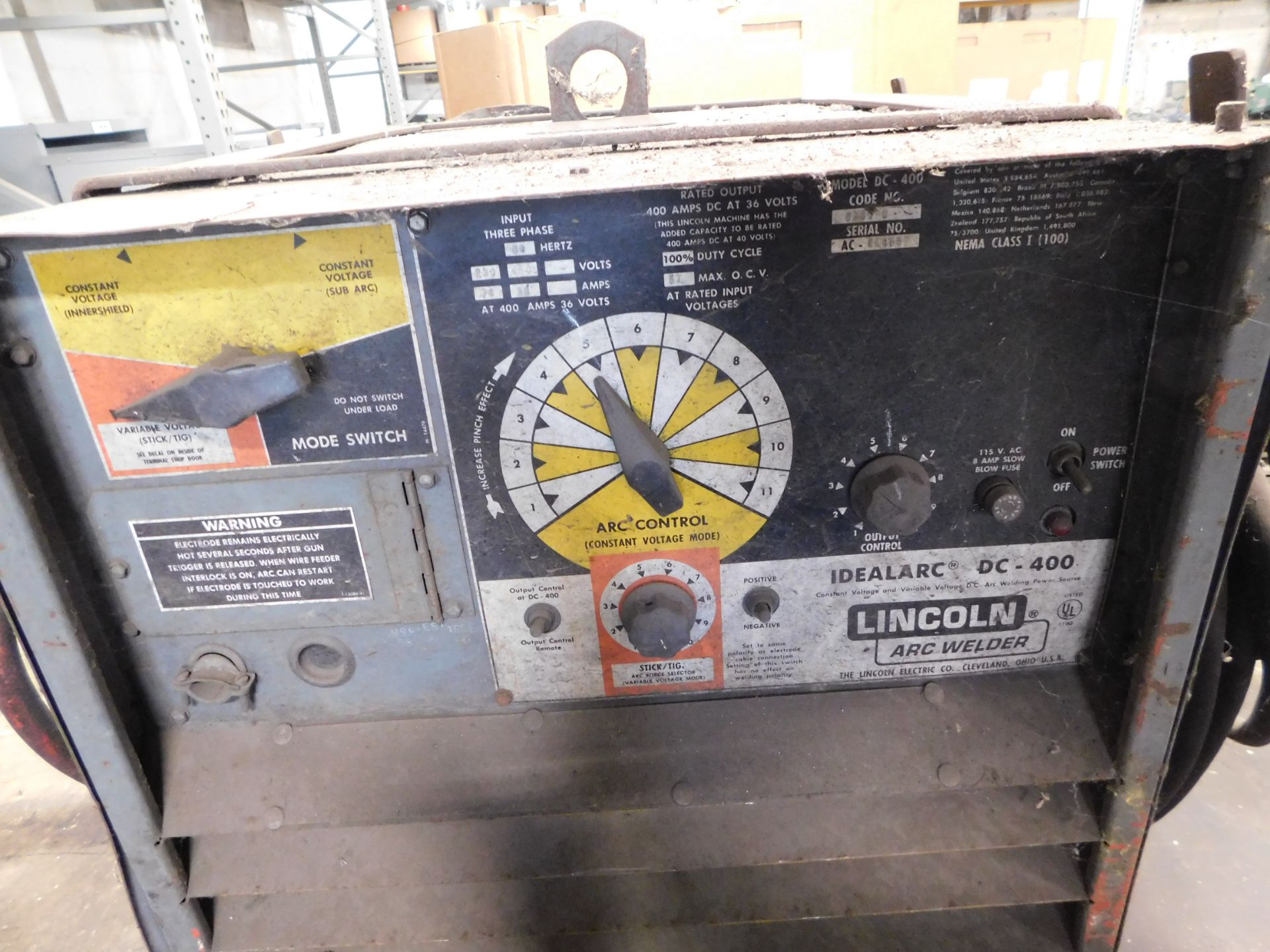 Lincoln Idealarc DC-400 Arc Welder - Image 4 of 4