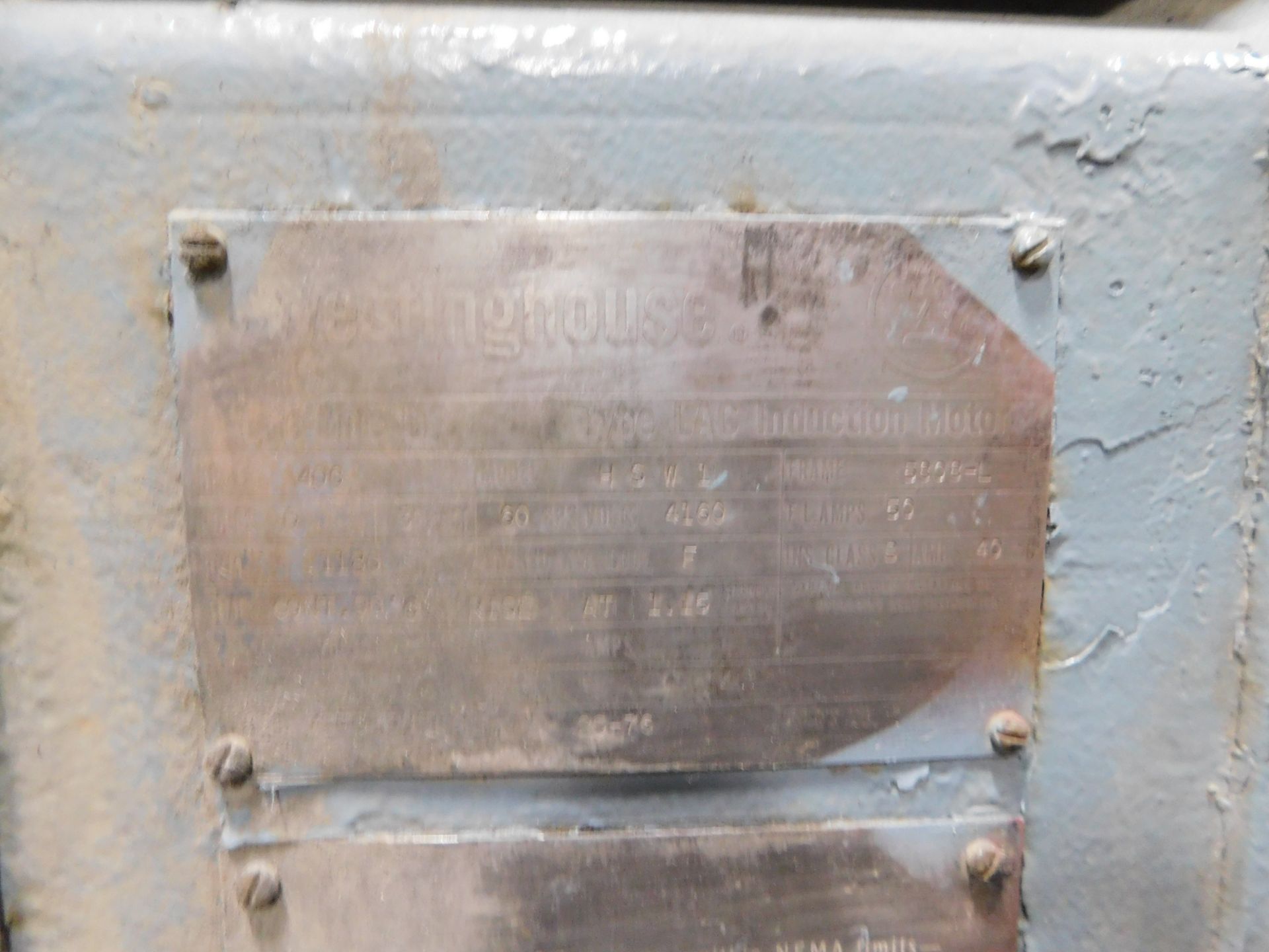 Teco Westinghouse Motor. 400 HP. 3 Ph. 1180 RPM. 4000 V. 60 Hz. 5808L. HSW1. - Image 5 of 5