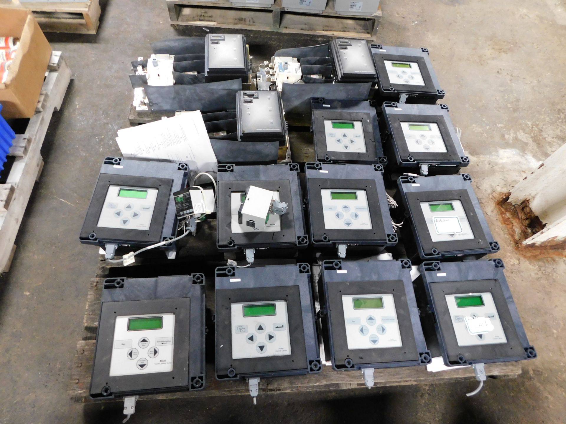Pallet of Asco Controllers and GE Surge Suppressors