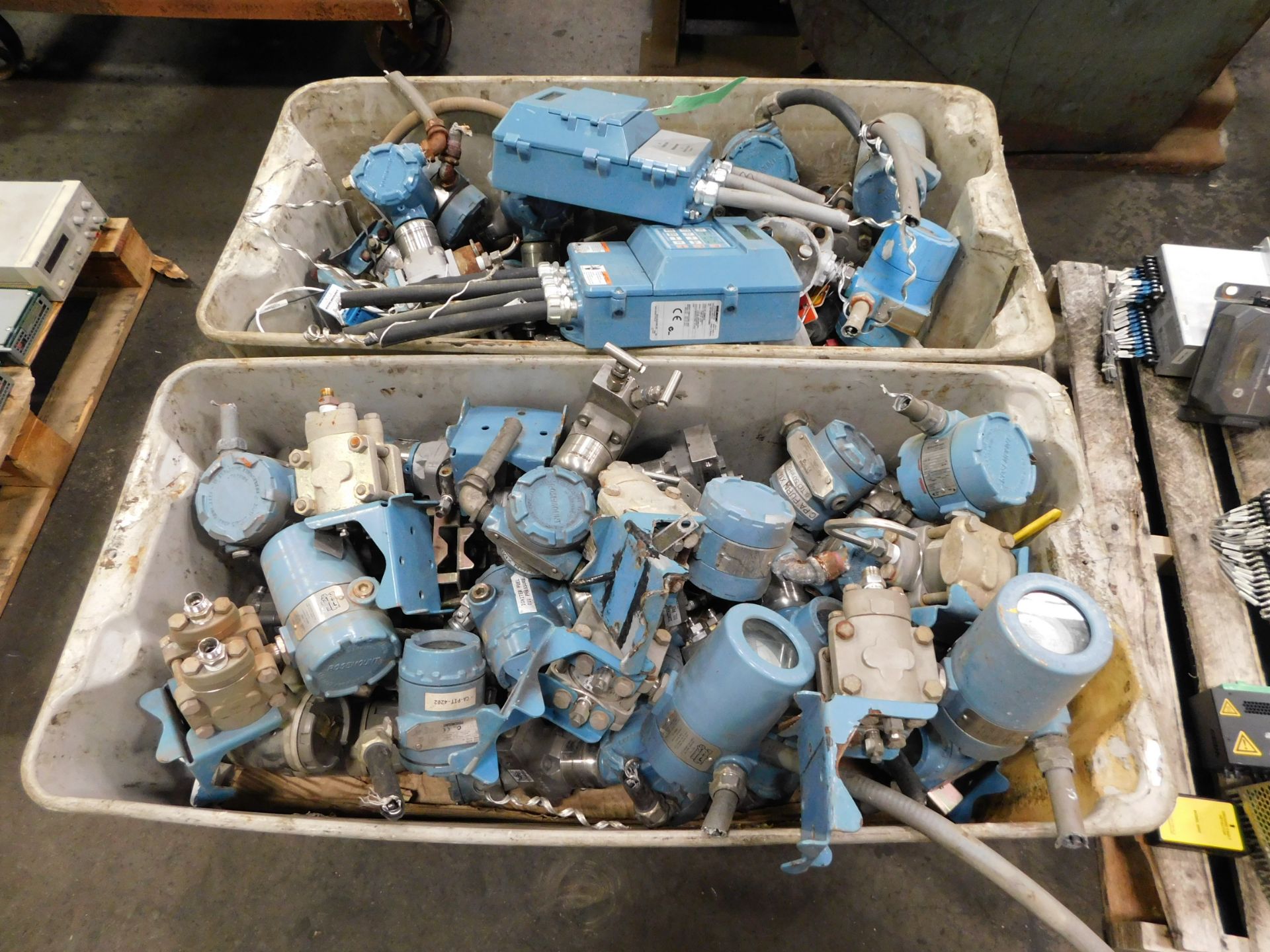 Pallet of Rosemount Transmitters and Controllers