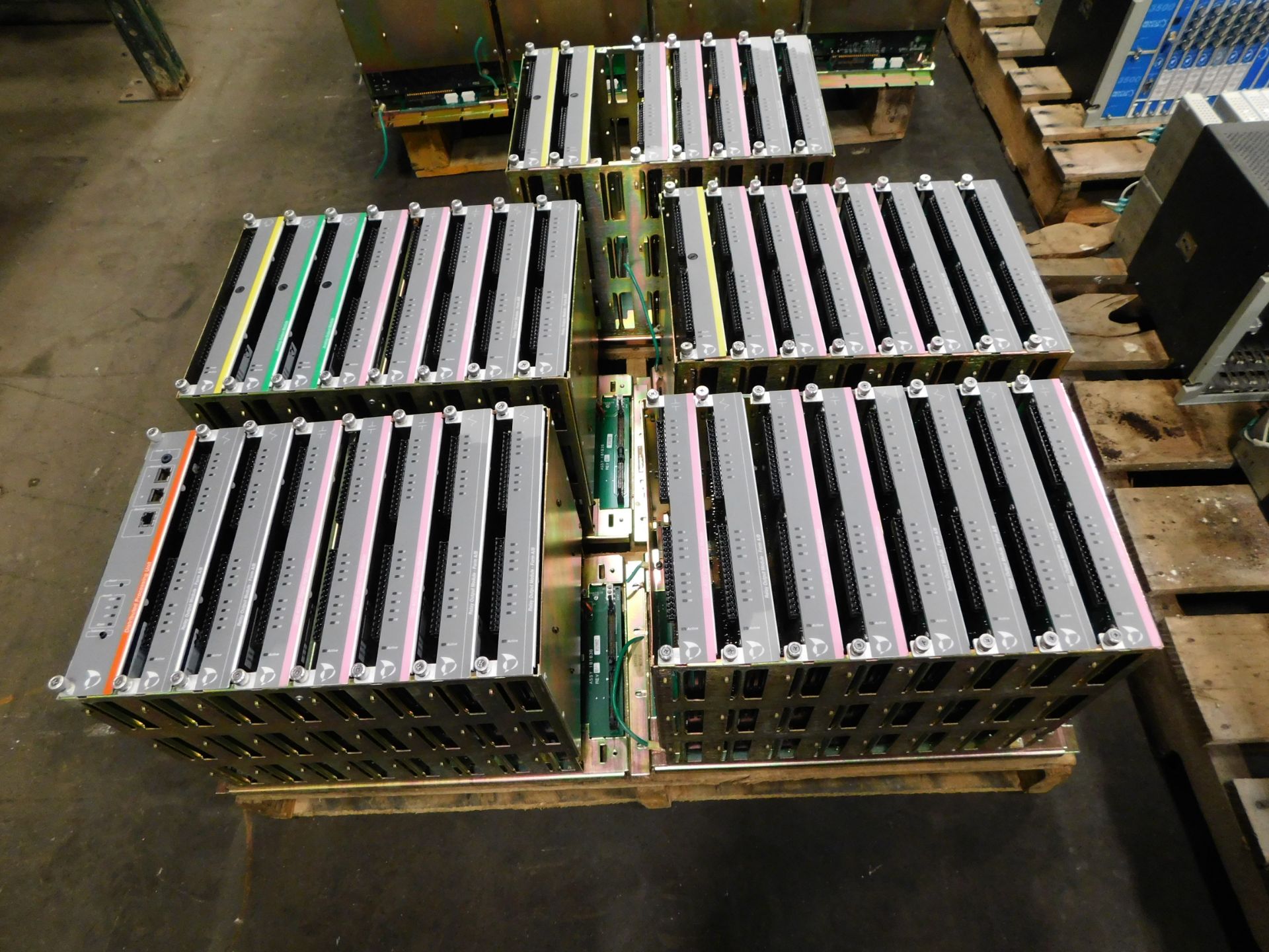 Pallet of Metso Automation PLC Slot Rack CPU Boards Controllers