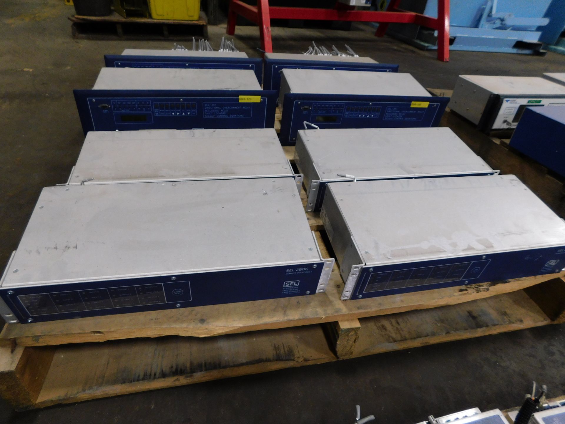 Pallet of SEL Switchgear Relays