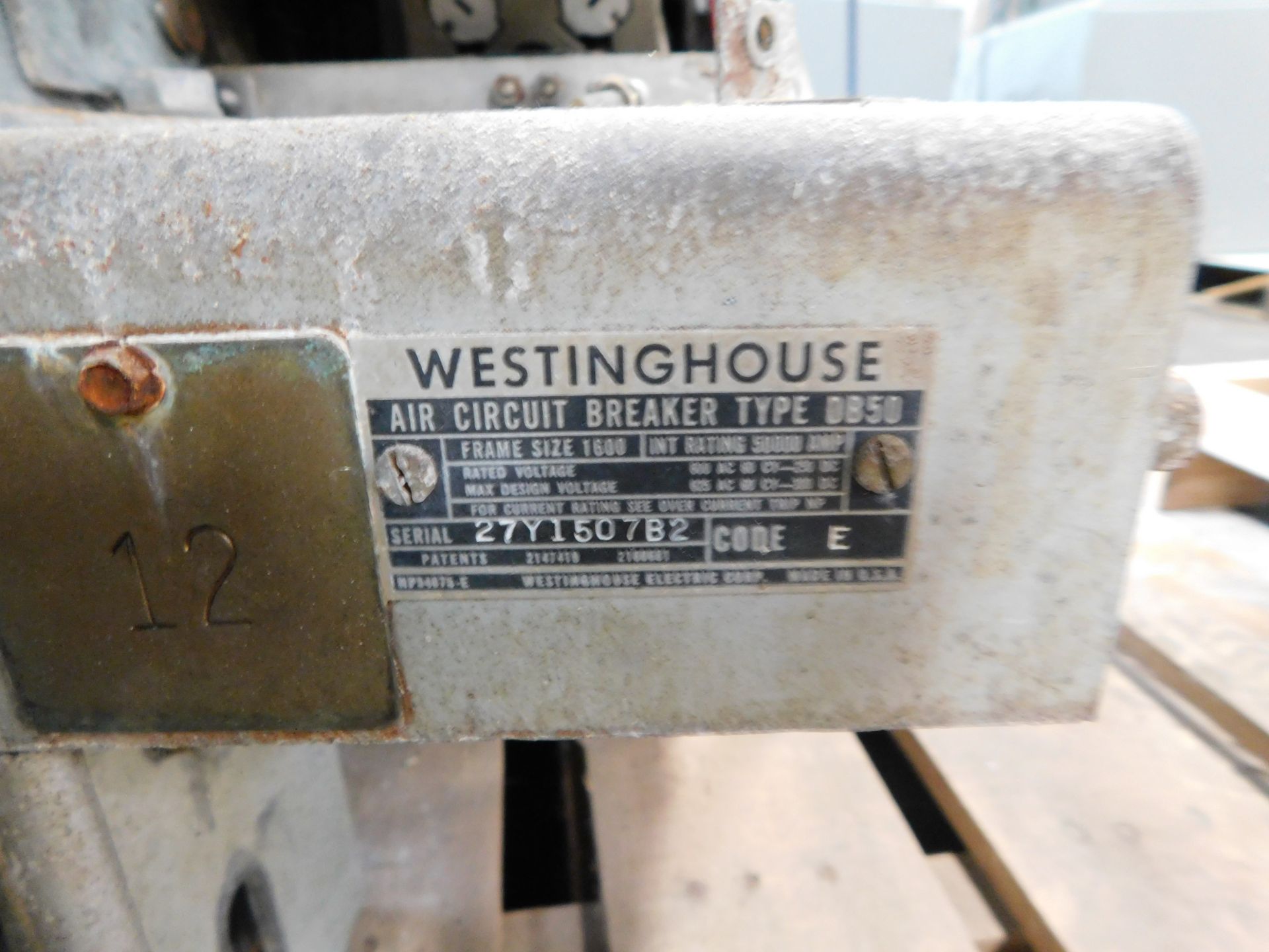 Westinghouse Air Circuit Breaker Type DB 50 - Image 2 of 2