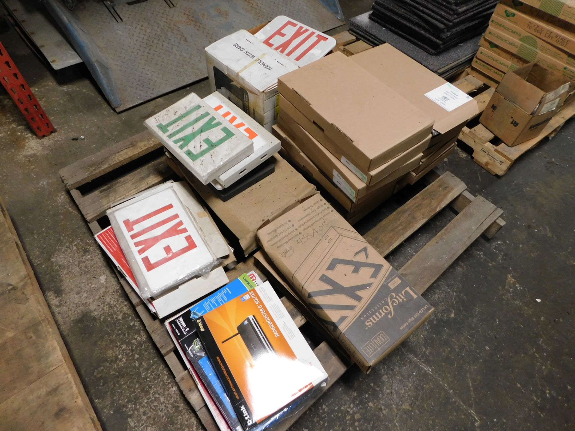 Pallet of Exit Signs / Lights