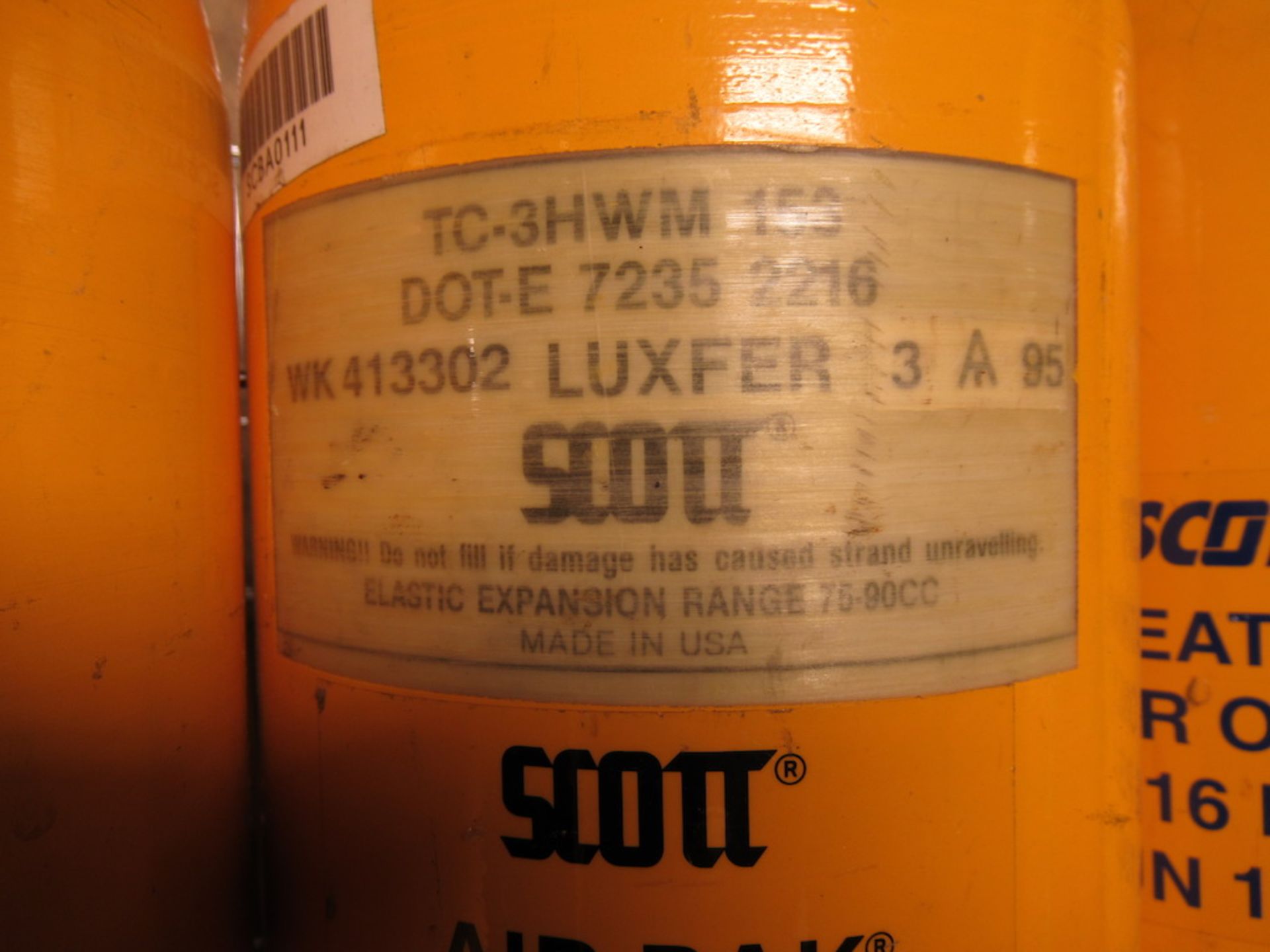 Lot to Include: (6) Scott TC-3HWM153 Air Tanks - Image 3 of 7