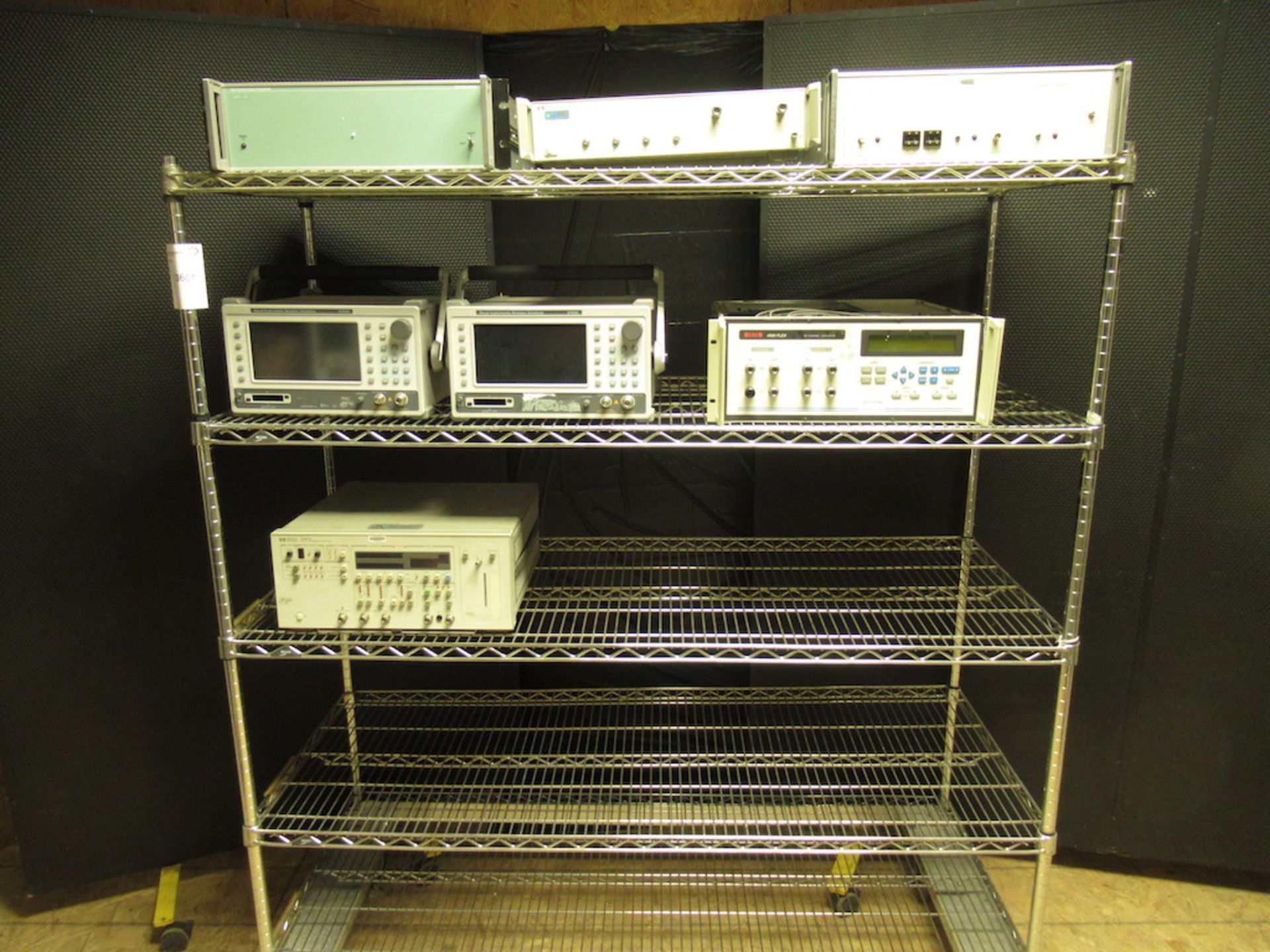 Lot to Include Entire Rack: (1) Scientifc Atlanta 2180 Signal Source, (1) HP 8711A K04 Switching