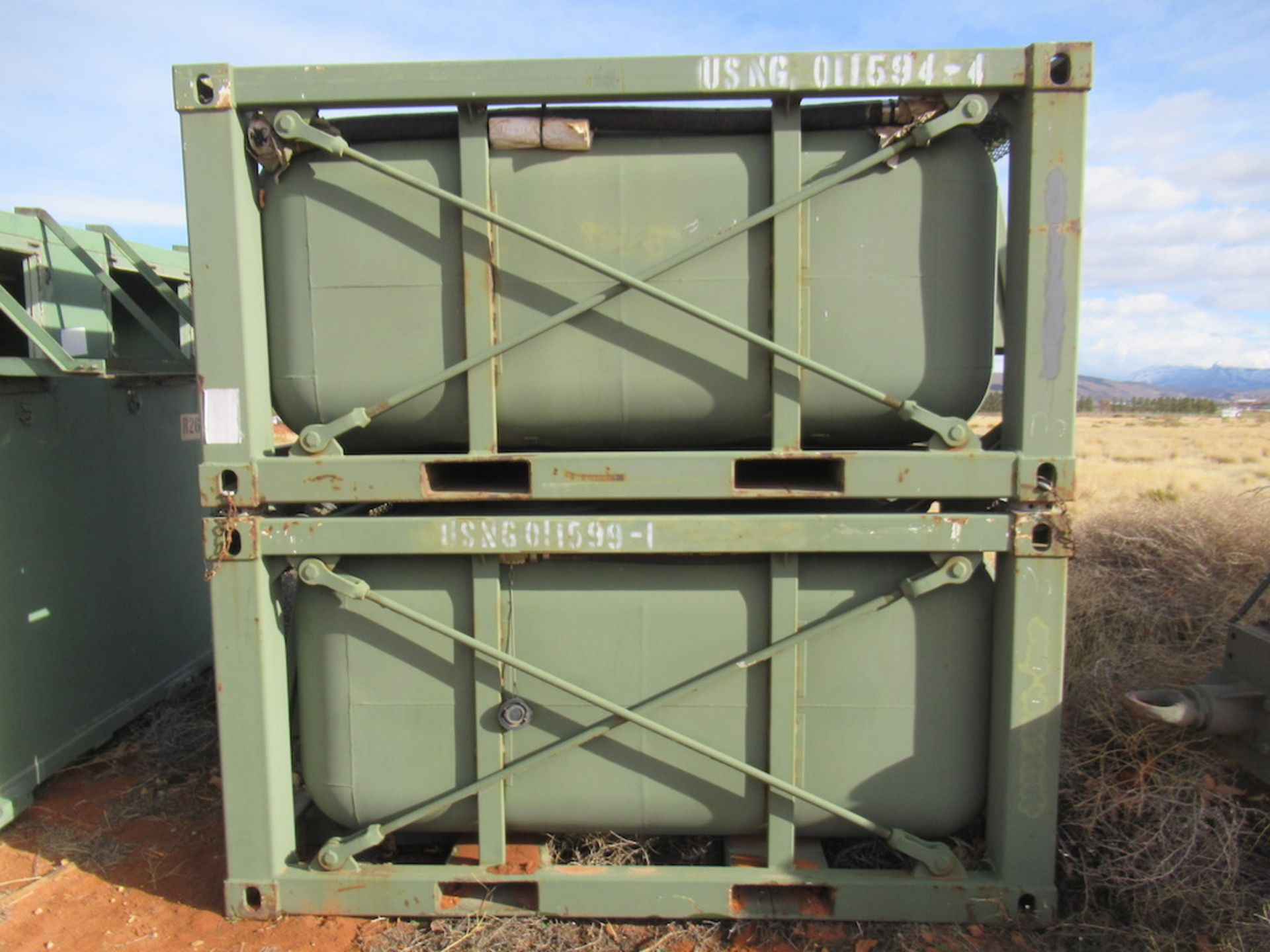 Lot to Include: (2) Heavy Duty Aluminum Fuel Tanks with Steel Frame