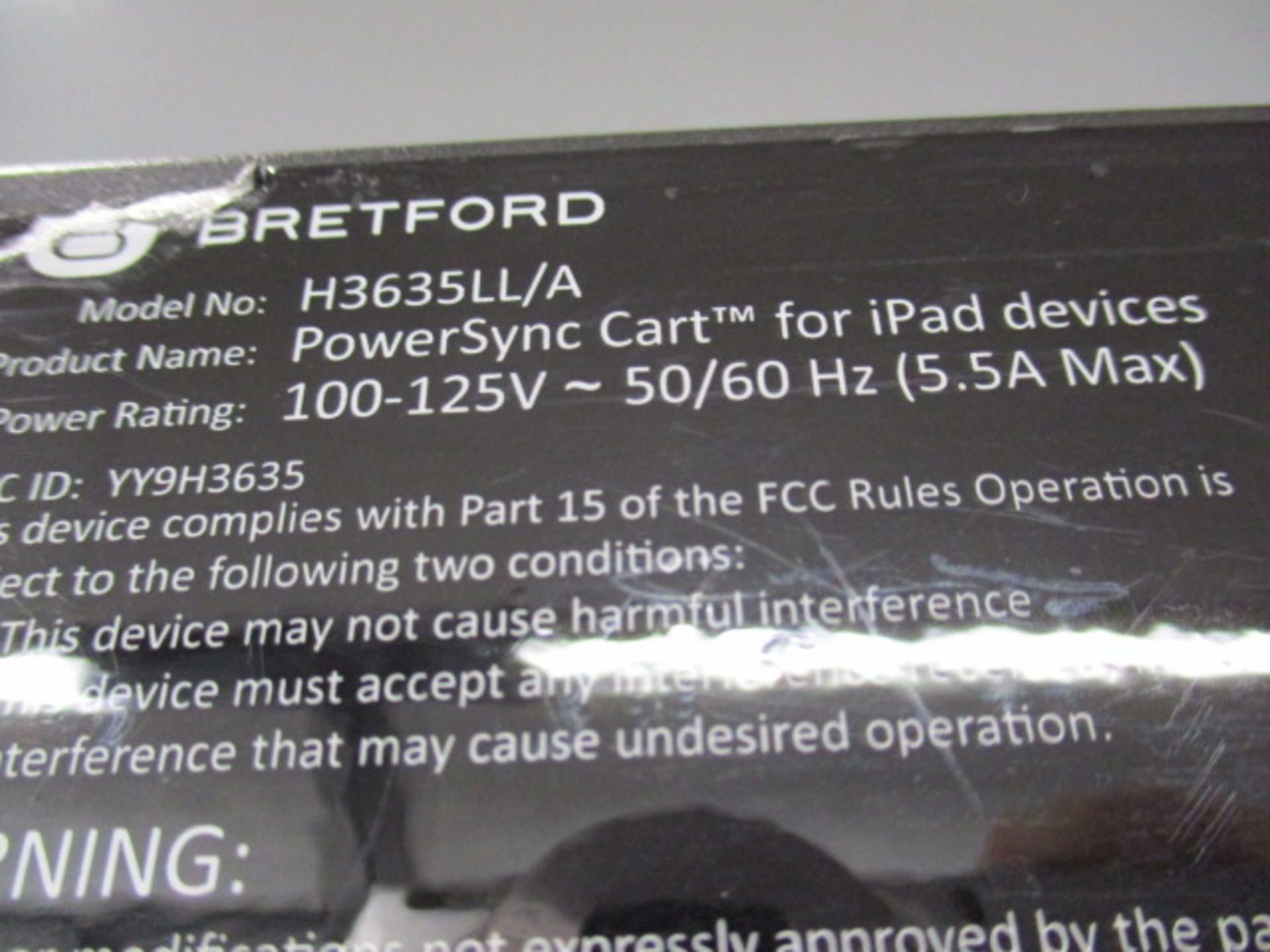 (4) Bretford H3635u/A Powersync Cart for ipad devices, Mobile - Image 11 of 11
