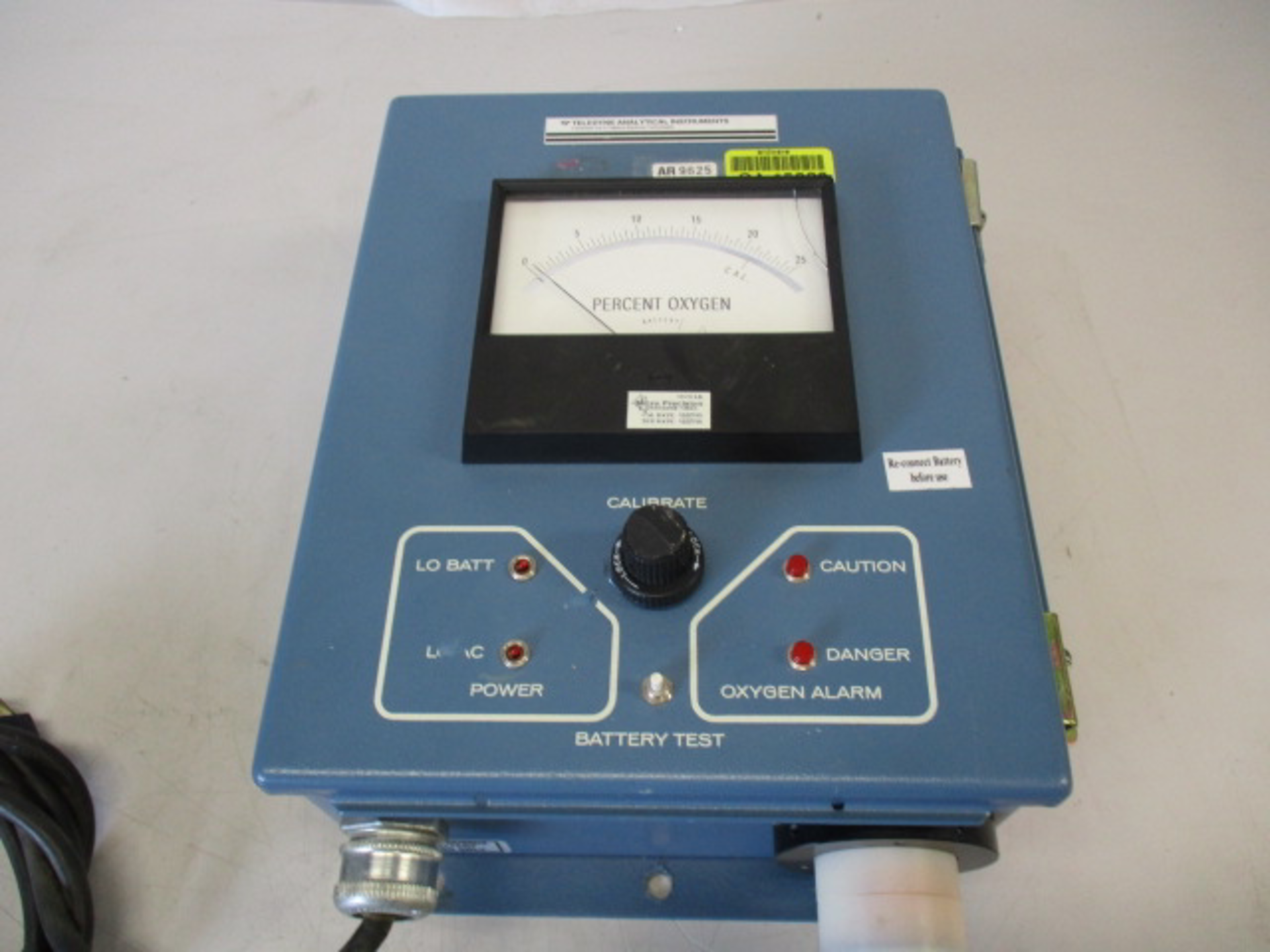 Teledyne Micro Precision Oxygen Percentage Battery Tester