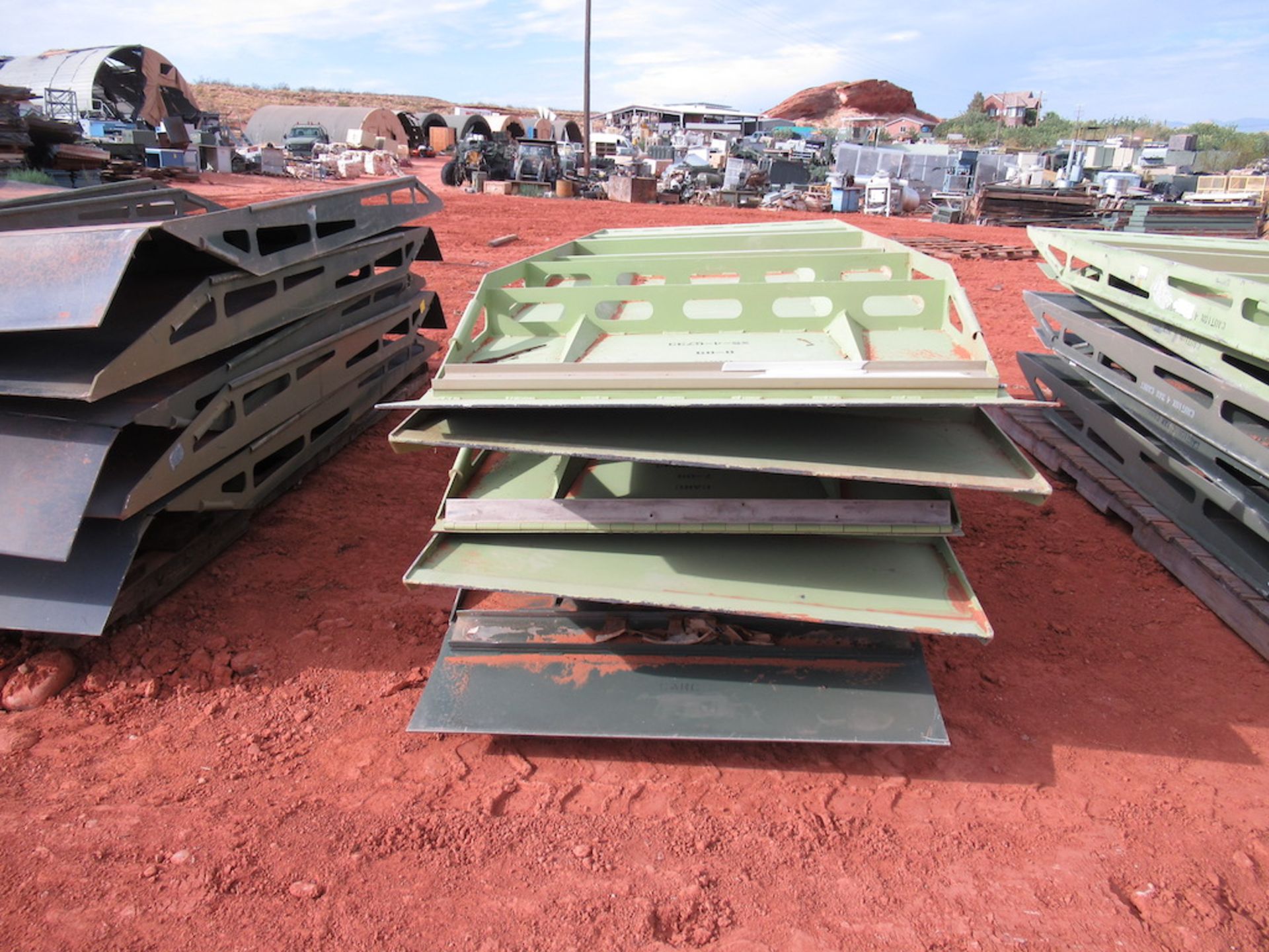 Lot of 5 Aluminum Ramps, 5, 212 lbs (each), 1210 lbs (total), 139"x47"x9" (single), 145"x52"x43" ( - Image 2 of 2