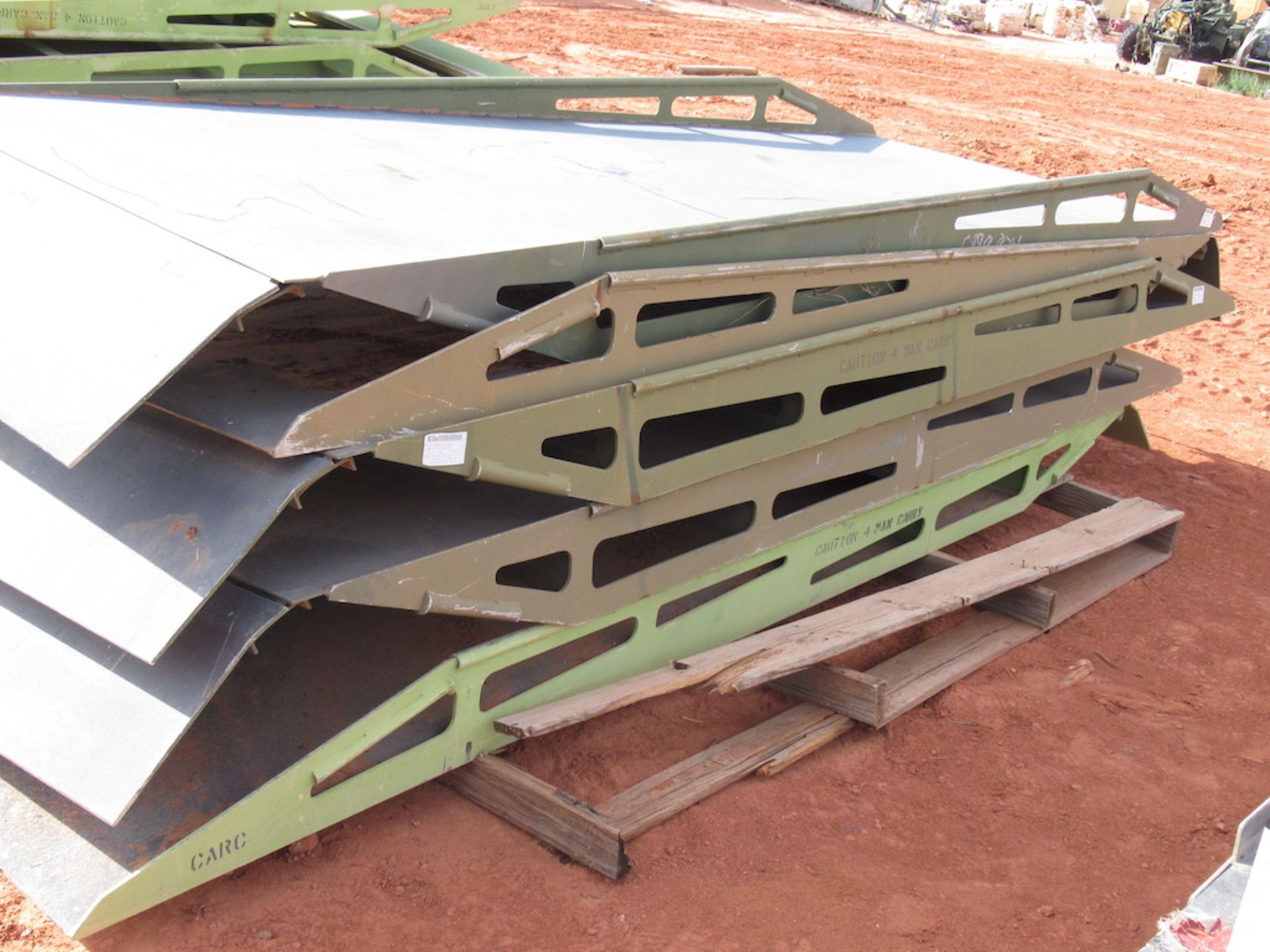 Lot of 5 Aluminum Ramps, 5, 212 lbs (each), 1200 lbs (total), 139"x47"x9" (single), 145"x73"x39" ( - Image 2 of 2