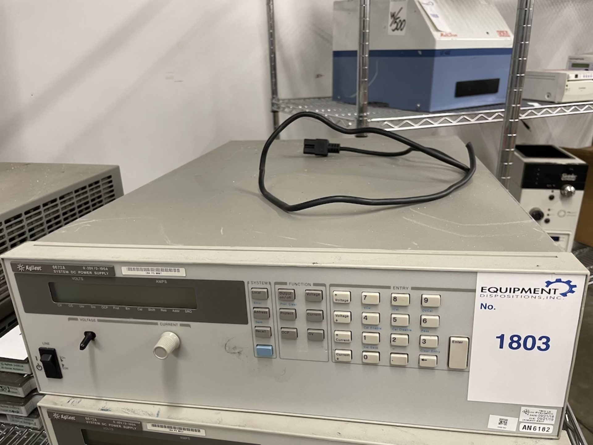 Agilent 6672A System DC Power Supply 0-20V | 0-100A - Image 2 of 3