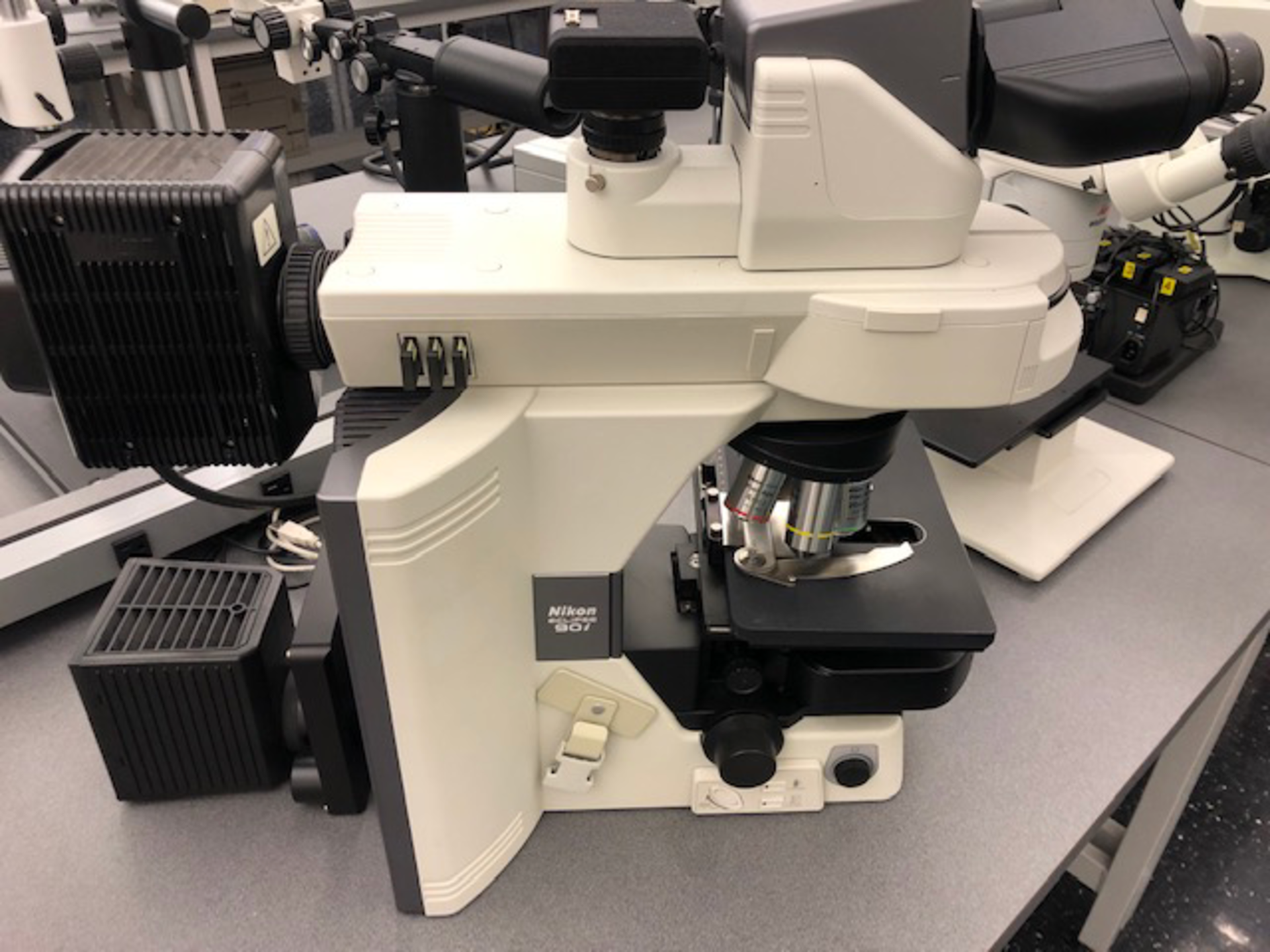 Nikon 80i fluorescence microscope - Located at 33 Great Oaks Blvd. San Jose, CA 95119