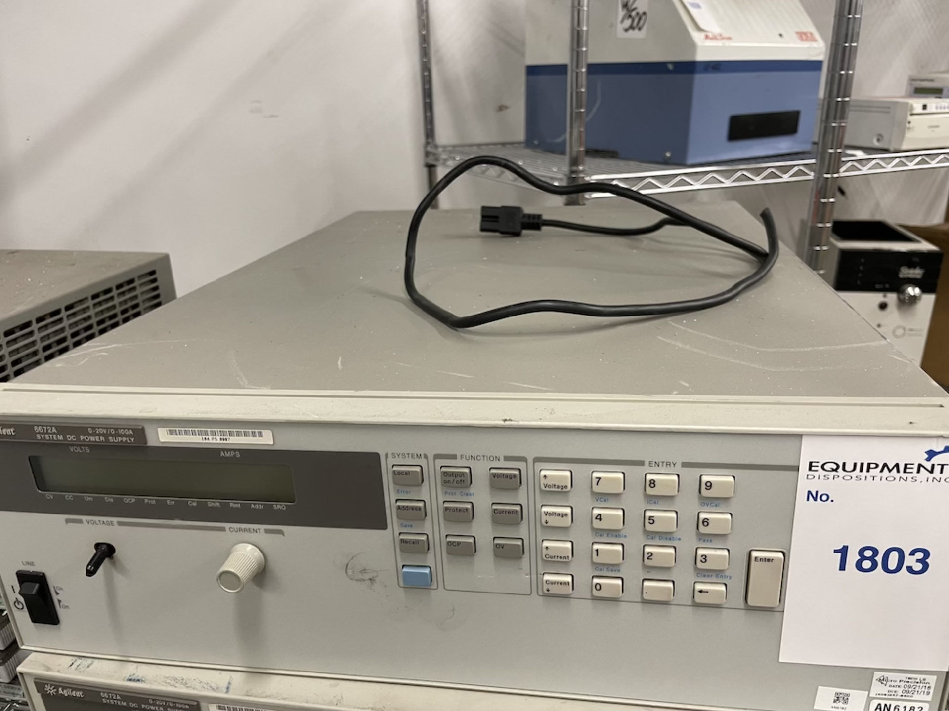 Agilent 6672A System DC Power Supply 0-20V | 0-100A