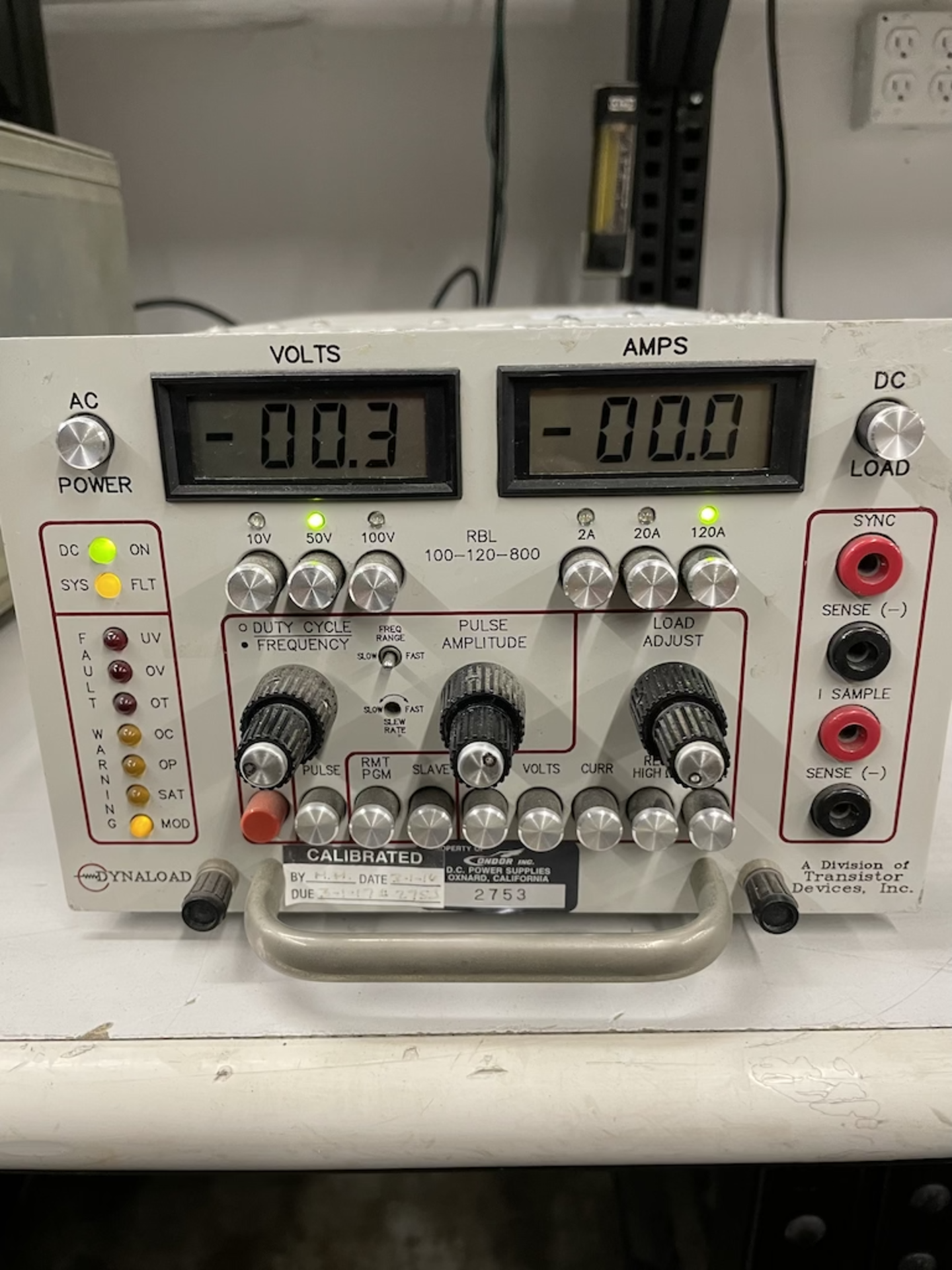 Dynaload RBL-100-120-800 Electronic Load - Image 3 of 4