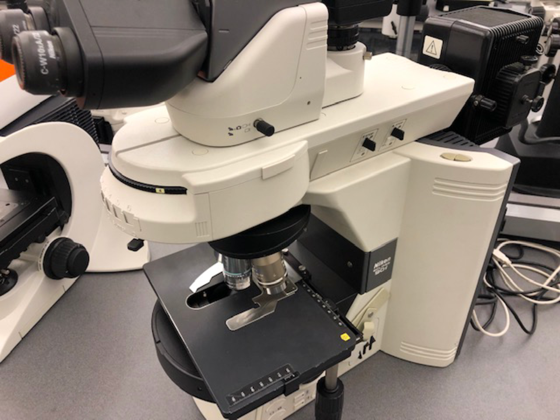 Nikon 80i fluorescence microscope - Located at 33 Great Oaks Blvd. San Jose, CA 95119 - Image 6 of 6