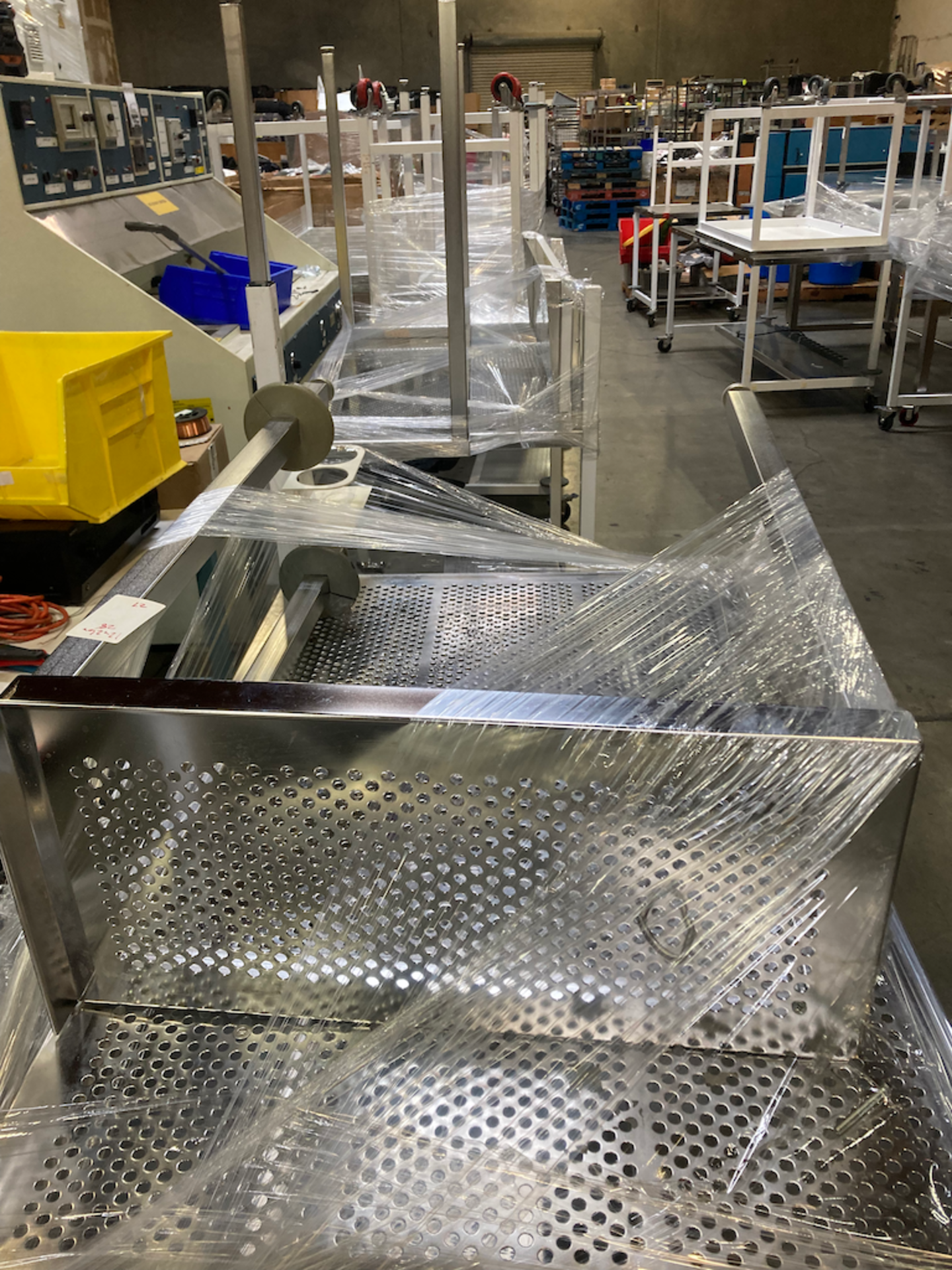 26 x 12 x 28 Perforated Stainless Steel Cleanroom Table - Image 2 of 3