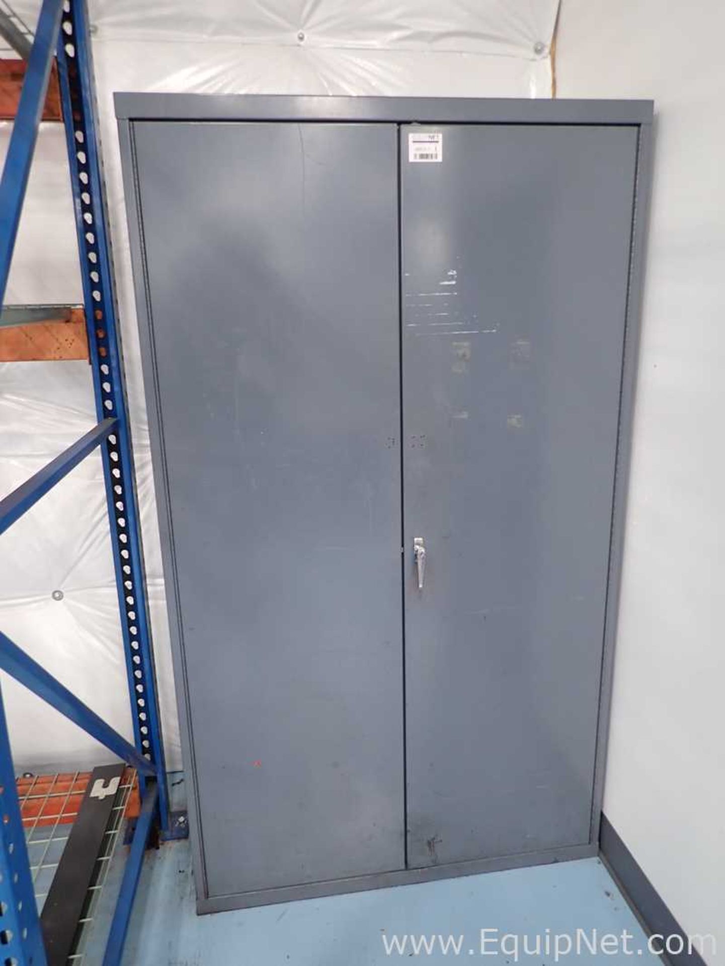 Steel Storage Cabinet with Contents