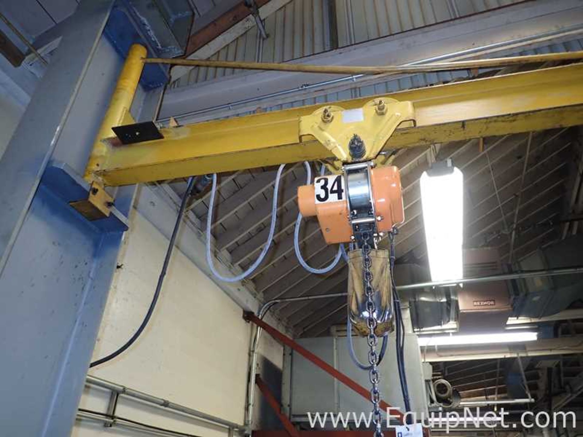 1/4 Ton Wall Jib Crane with Jet 1/4 Ton Hoist - Image 3 of 3