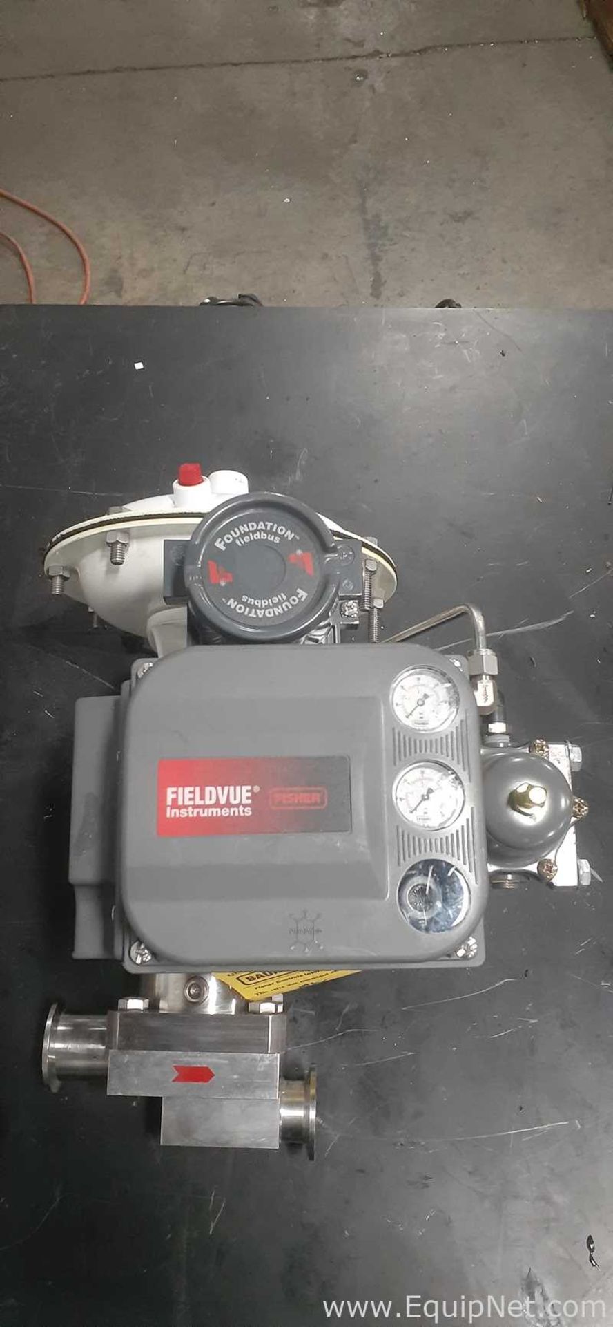 Fieldvue Digital Valve Controller with 1in. Sanitary Angle Control Valve