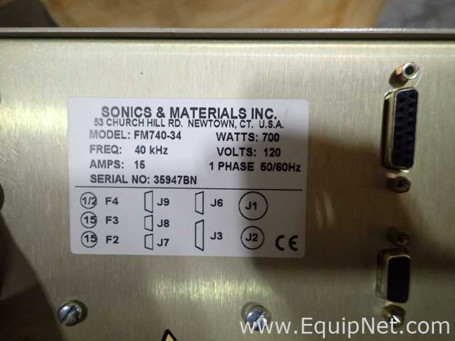 Sonics and Materials 4095 Pneumatic Press with Microsonic Processor for Ultrasonic Plastic Assembly - Image 13 of 13