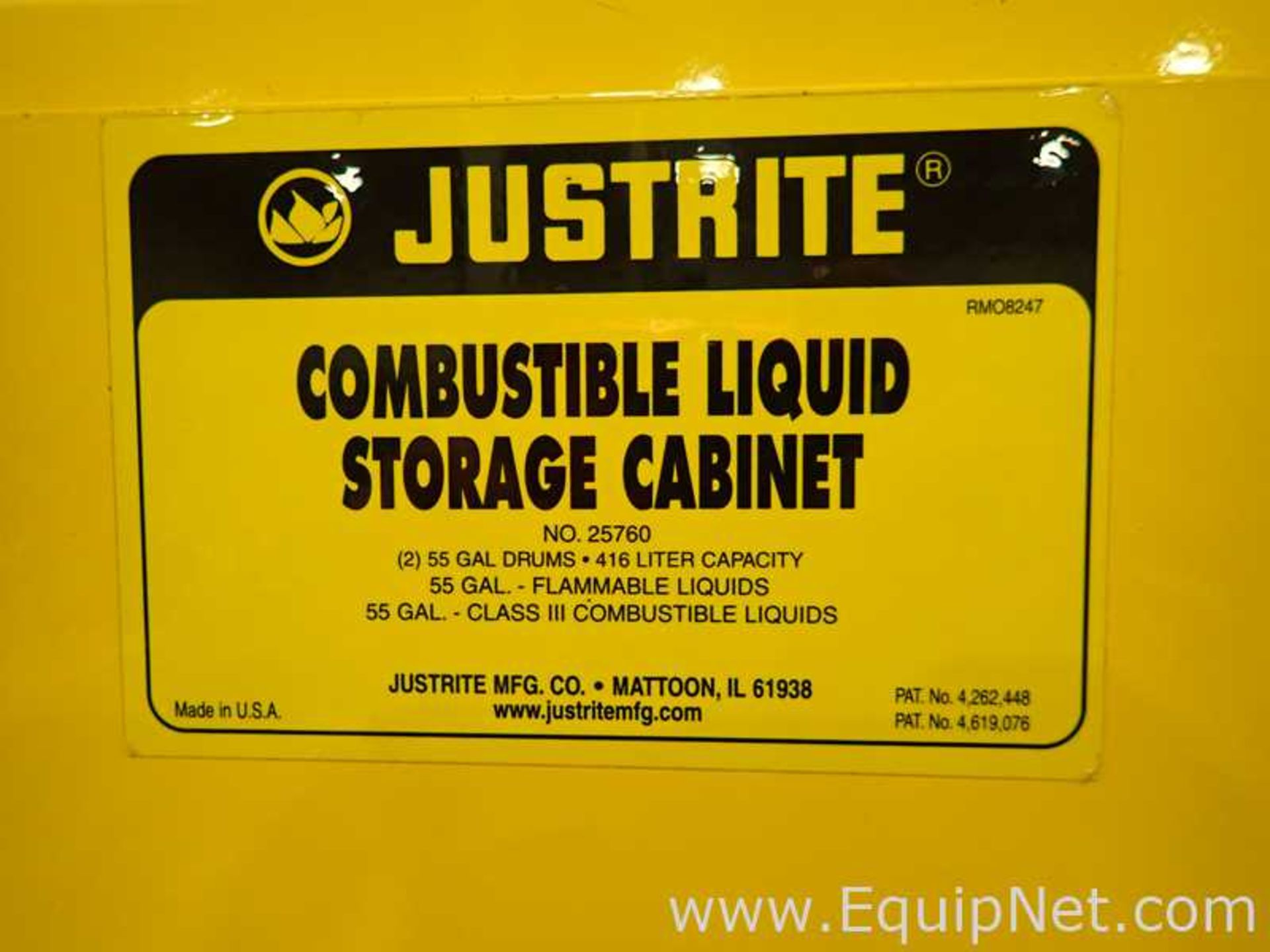 JustRite 25760 416 Liter Combustible Liquid Storage Cabinet - Image 8 of 8
