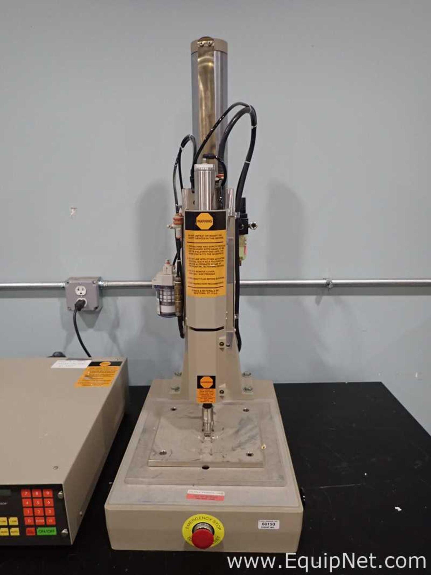 Sonics and Materials 4095 Pneumatic Press with Microsonic Processor for Ultrasonic Plastic Assembly - Image 2 of 13