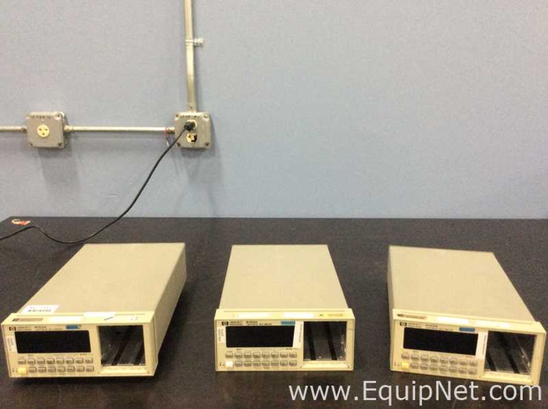 Lot of 3 Hewlett Packard 8153A Lightwave Multimeters - Image 3 of 14