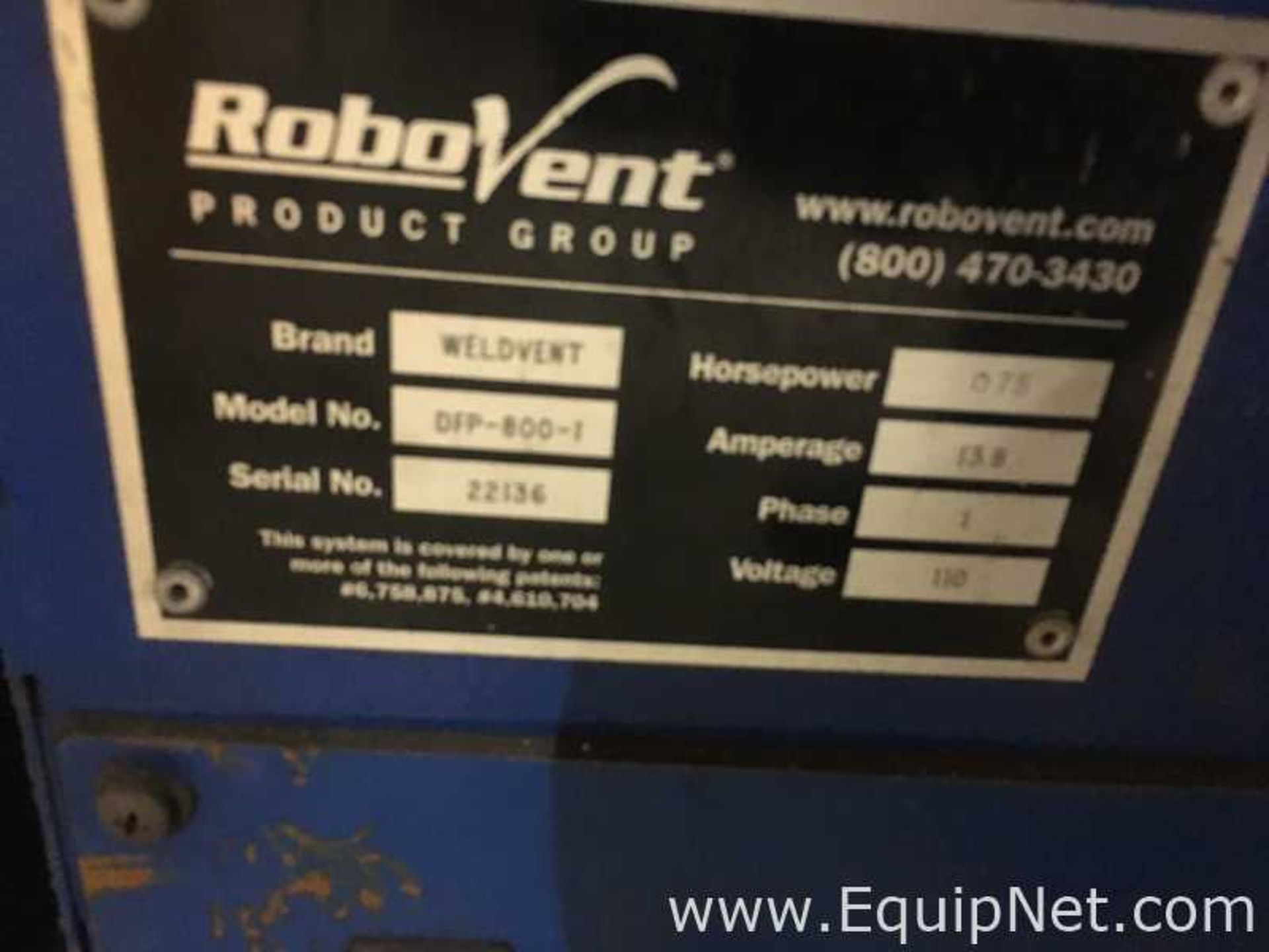 Robovent DFP-800-1 Fume Extractor - Image 2 of 2