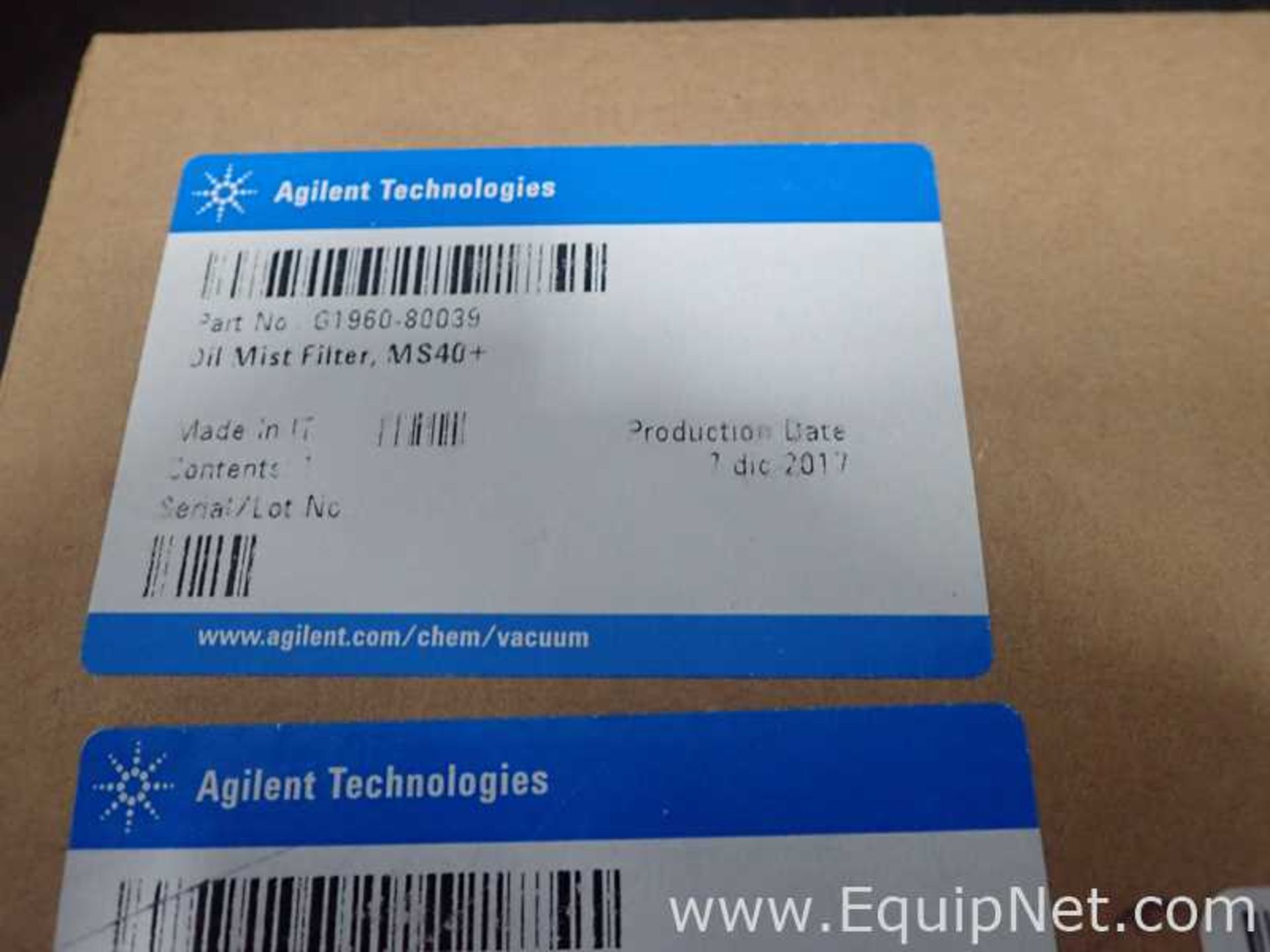 Lot of 6 Agilent Cartridge, Filter, Oil Mist, For MS40 Plus - Image 2 of 4