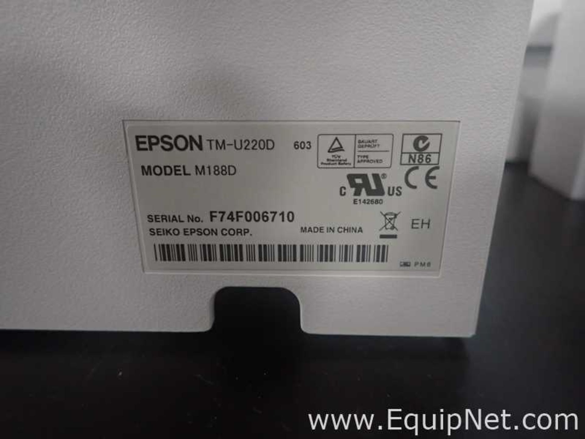 Lot of 2 Epson M188D Receipt Printer - Image 6 of 8