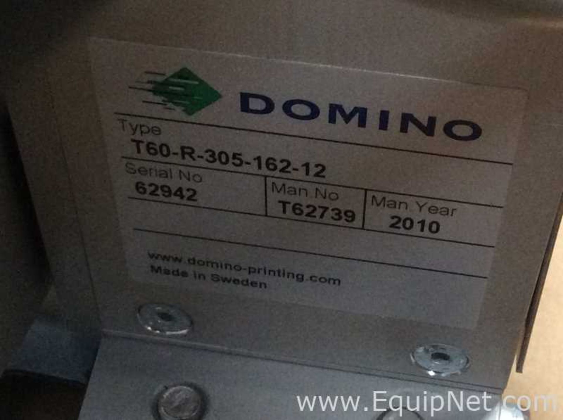 Domino Printing T60-R-305-162-12 Automatic Labeler - Image 5 of 12