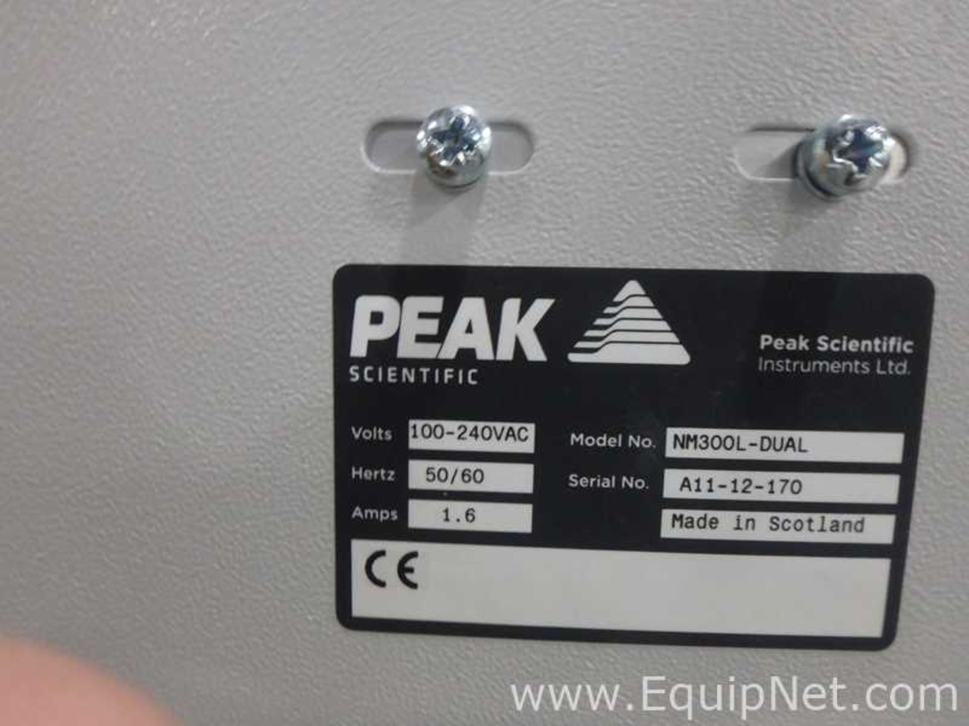 Peak Scientific Instruments Ltd. NM300L-Dual Laboratory Gas Generator - Image 11 of 13