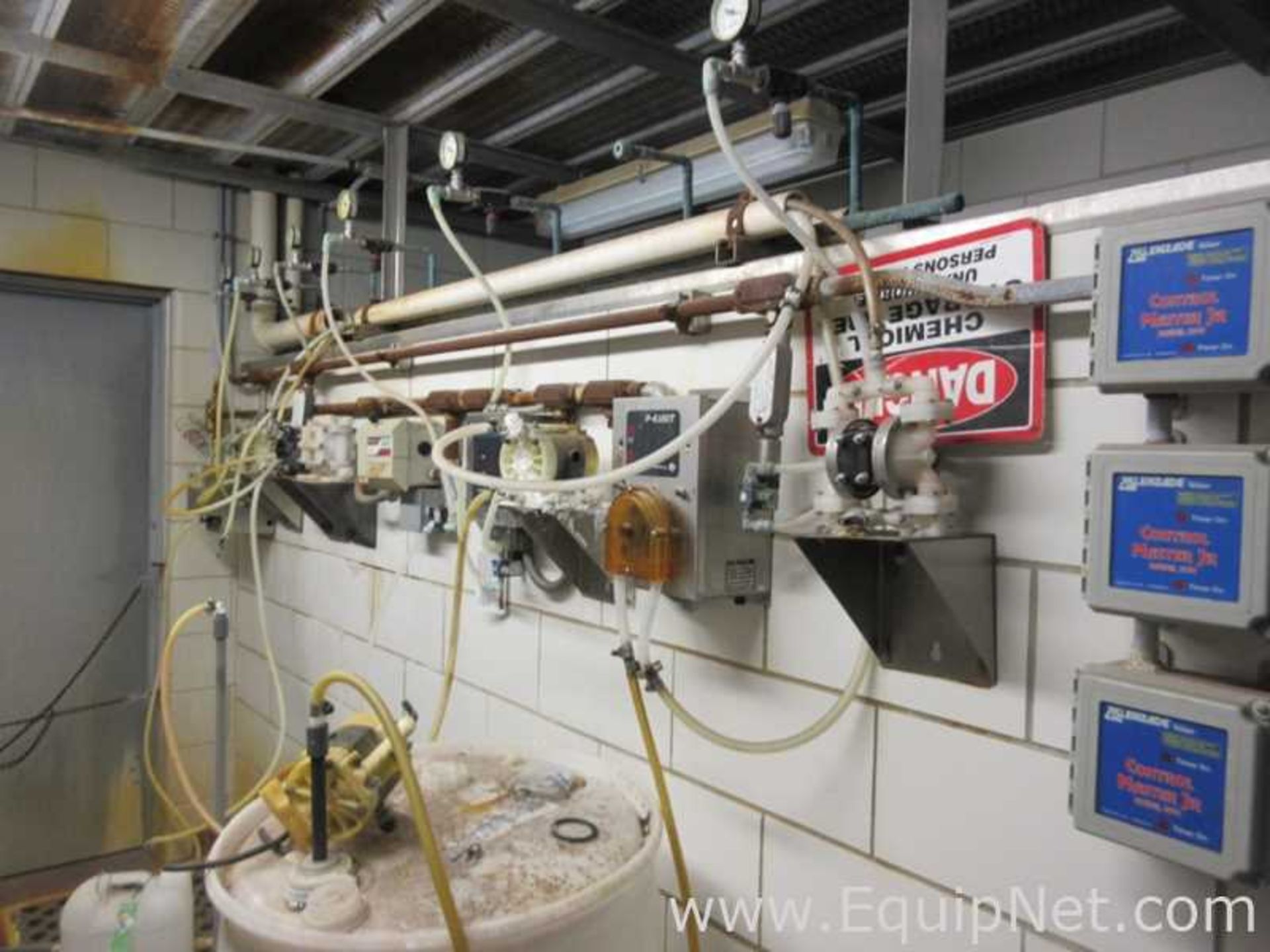 CIP System With Three Tanks, Diaphragm Pumps, Instrumentation And Control Panel - Image 14 of 17