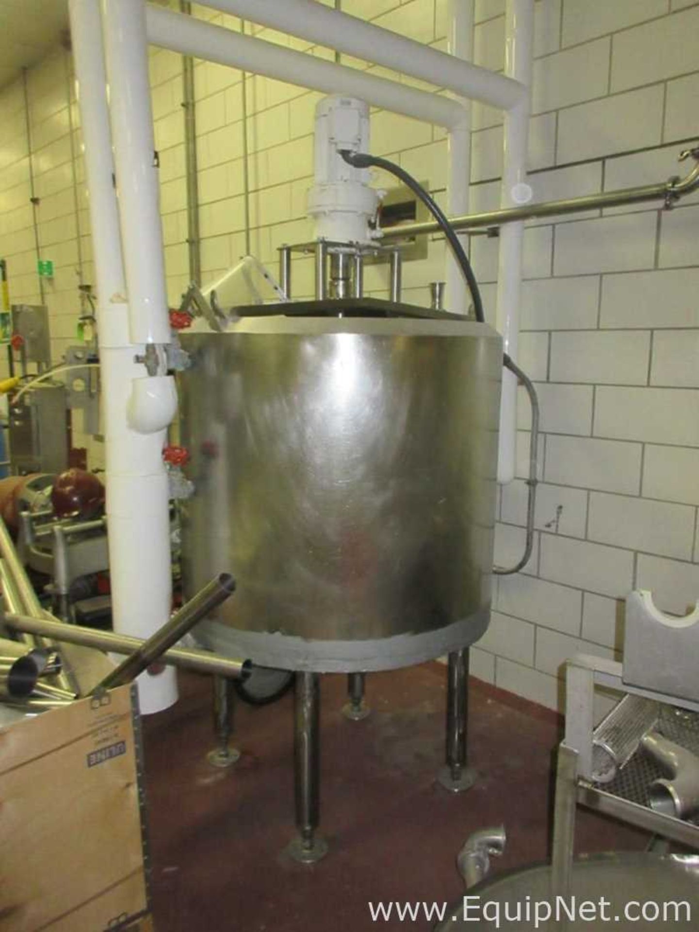 150 Gallon Stainless Steel Mojonnier Kettle With 3 HP Agitator - Image 2 of 14