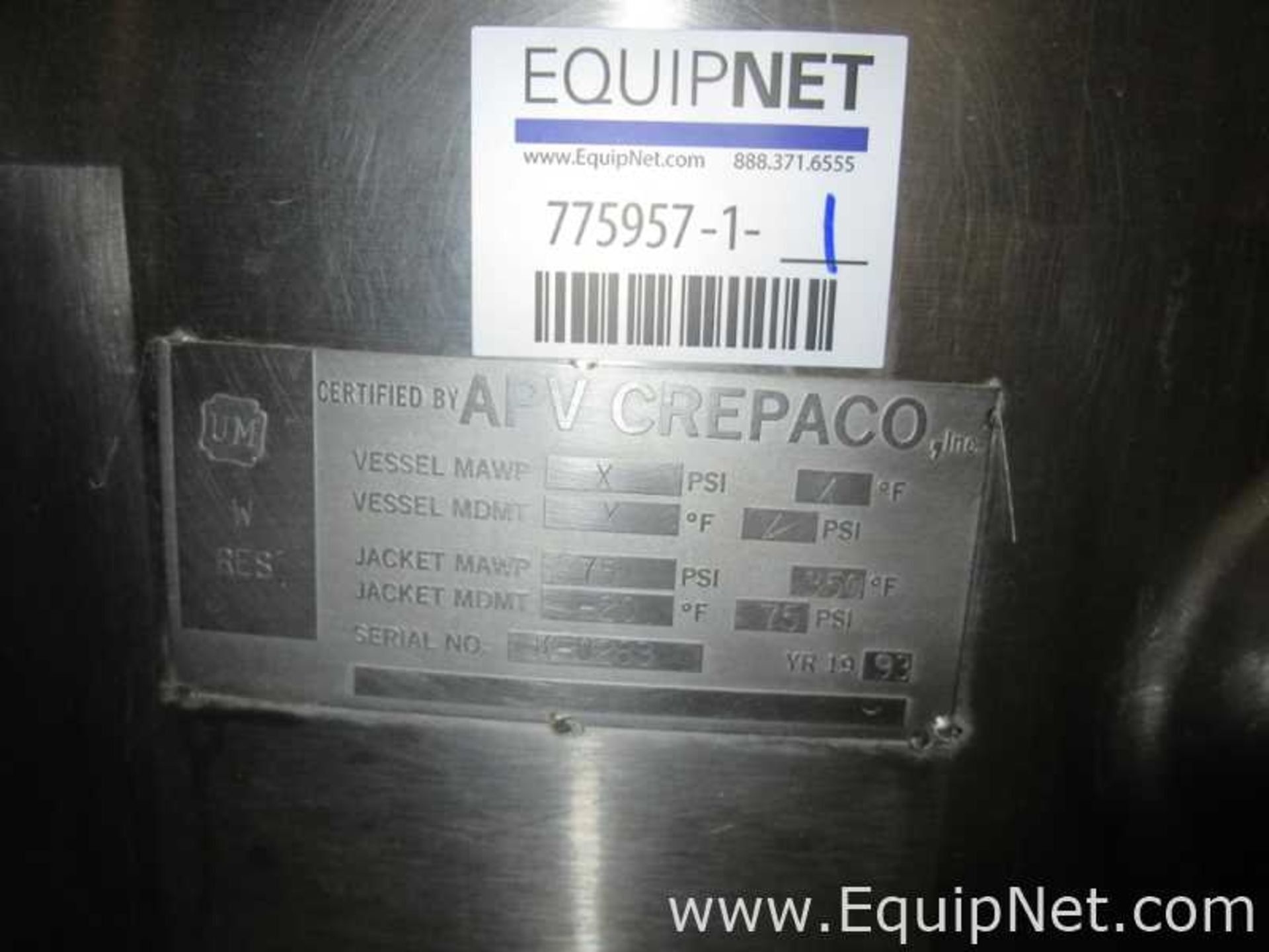 APV Crepaco Stainless Steel Liquiverter With Pump - Image 5 of 18