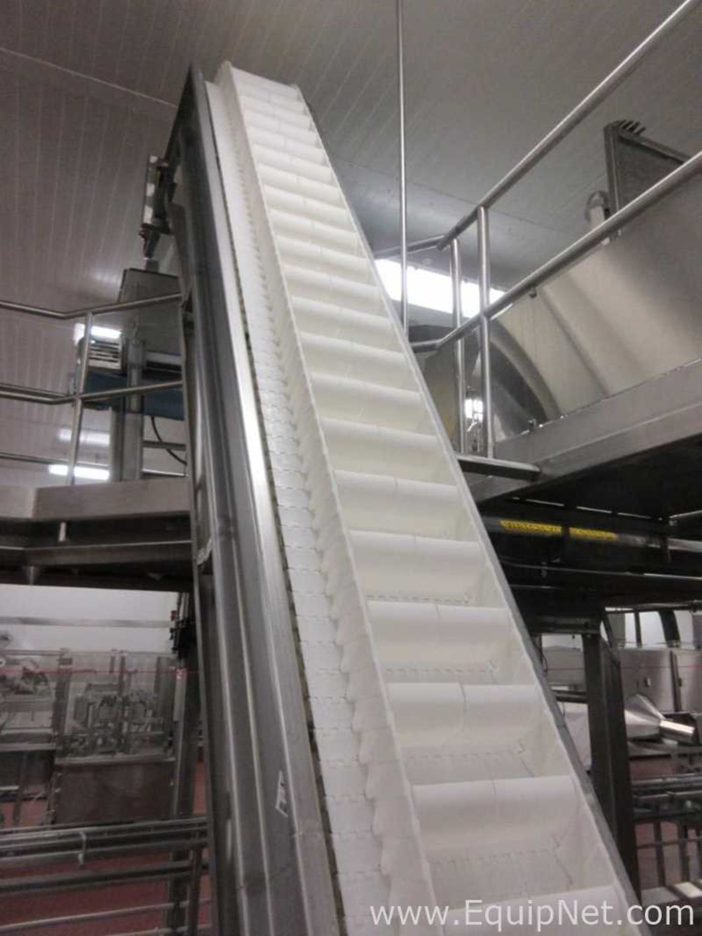 Incline Z Style Food Grade Conveyor Approx. 20 Foot High - Image 5 of 9